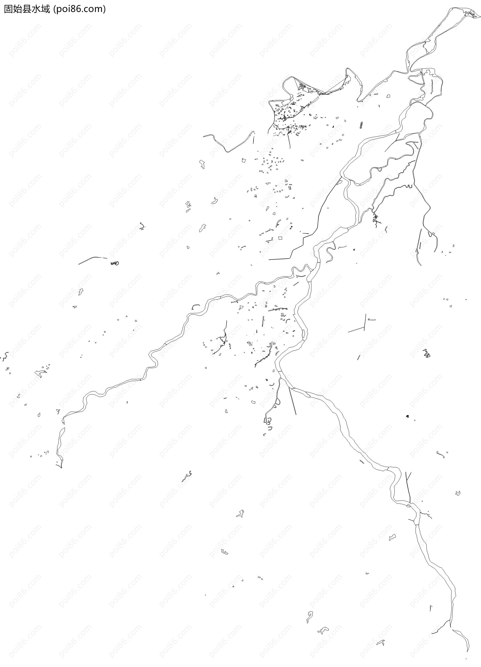 固始县水域地图