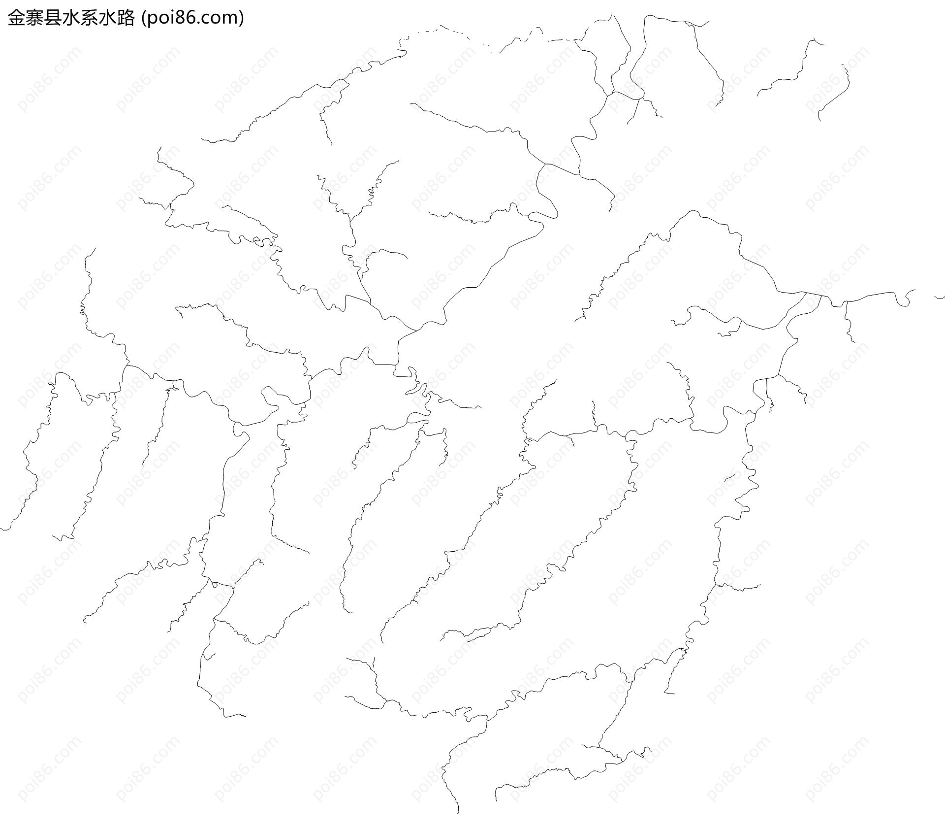 金寨县水系水路地图