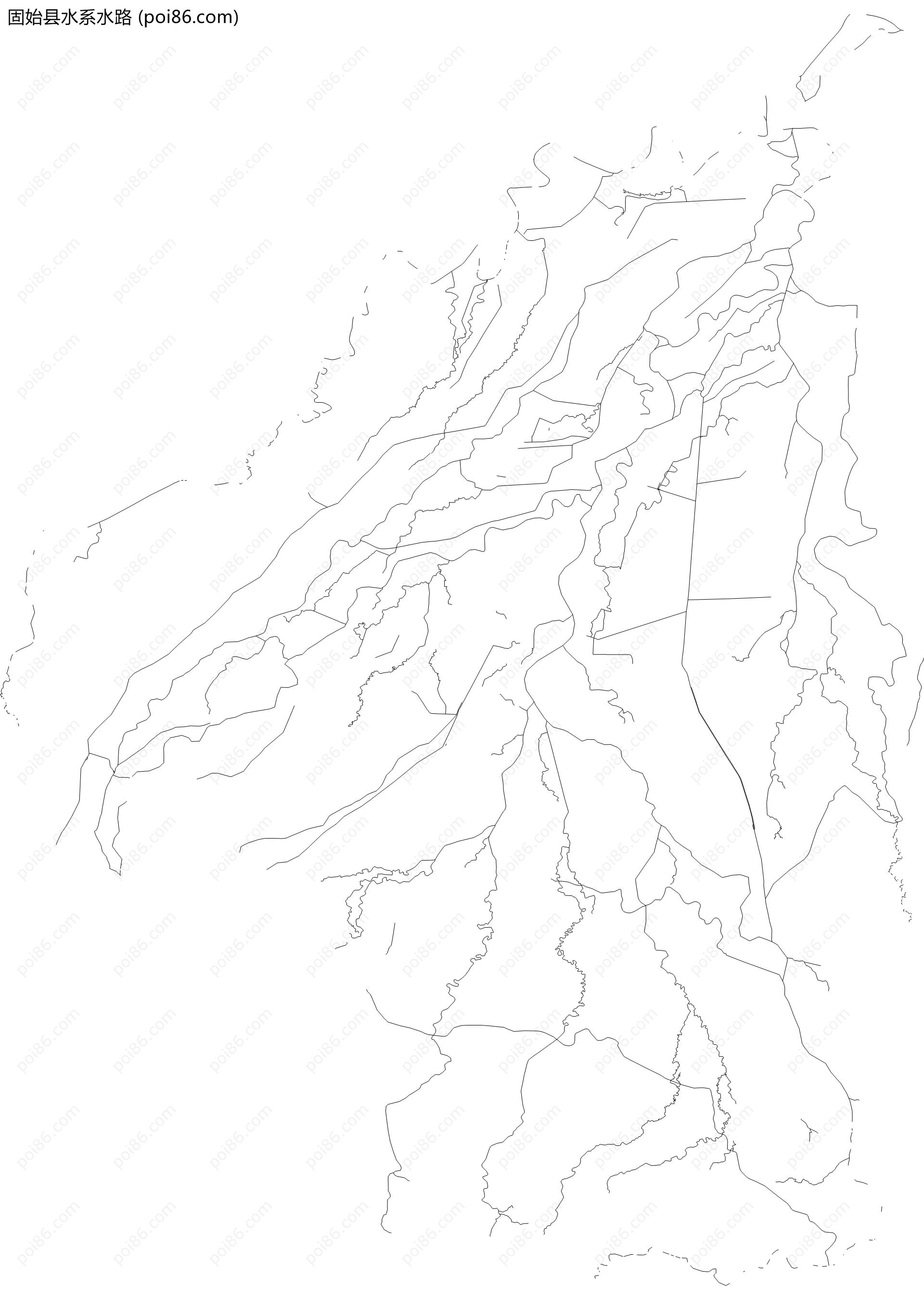 固始县水系水路地图