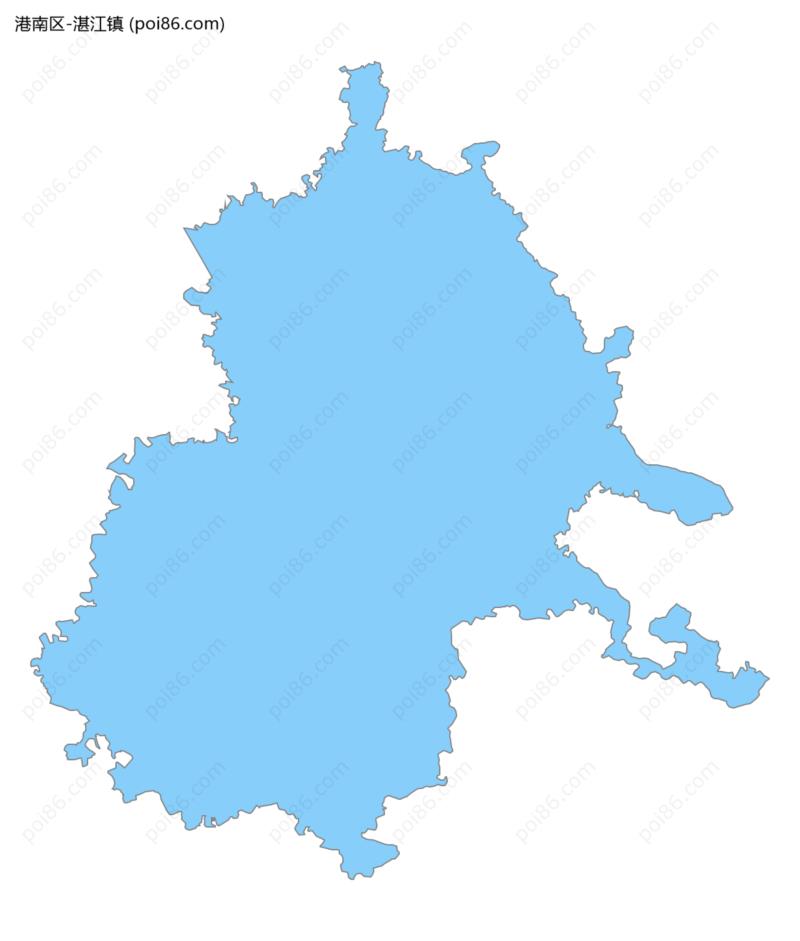 湛江镇地图
