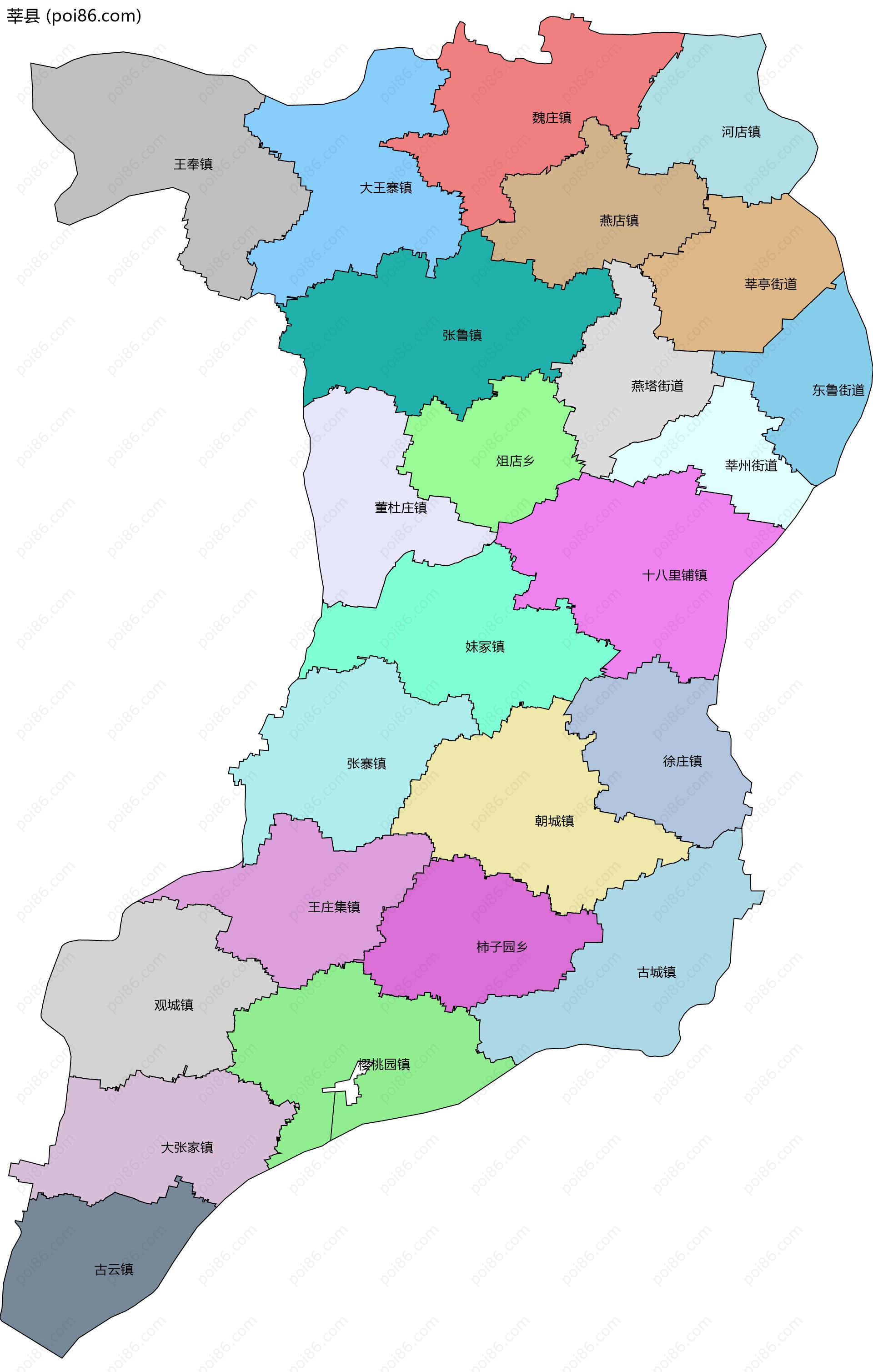 233711包含数量:66602莘县乡镇街道poi数据张鲁镇(1941)古云镇(3089)