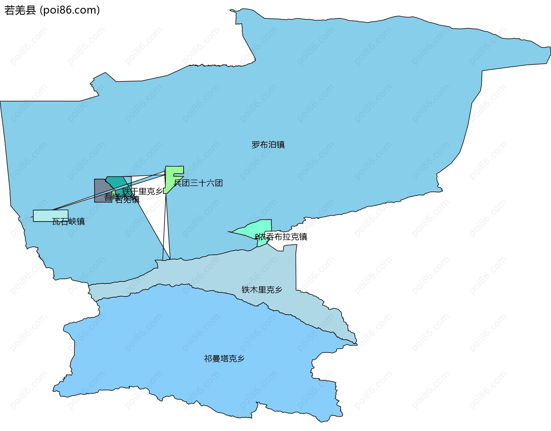 新疆若羌县地图_新疆旅游地图_新疆旅行网
