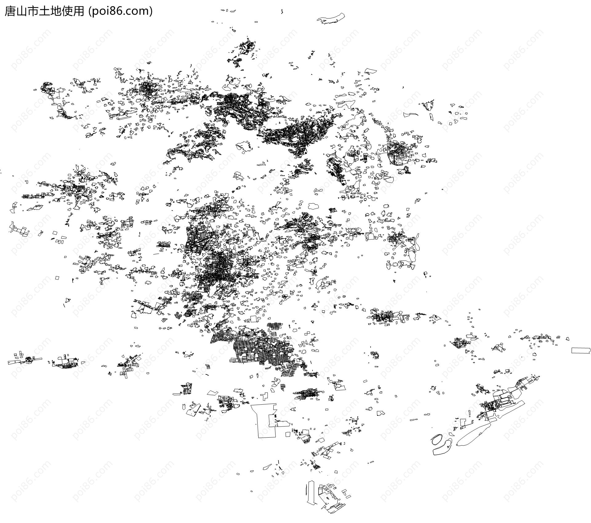 唐山市土地使用地图