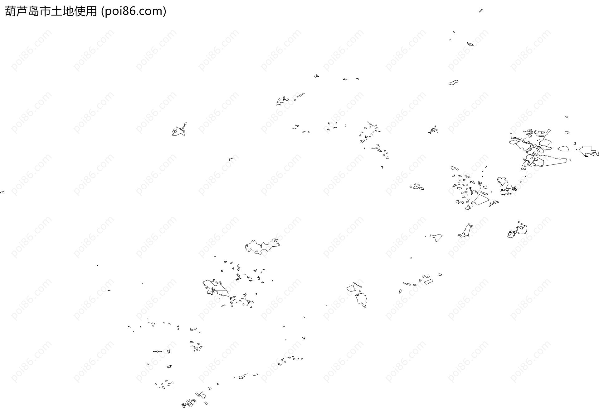 葫芦岛市土地使用地图