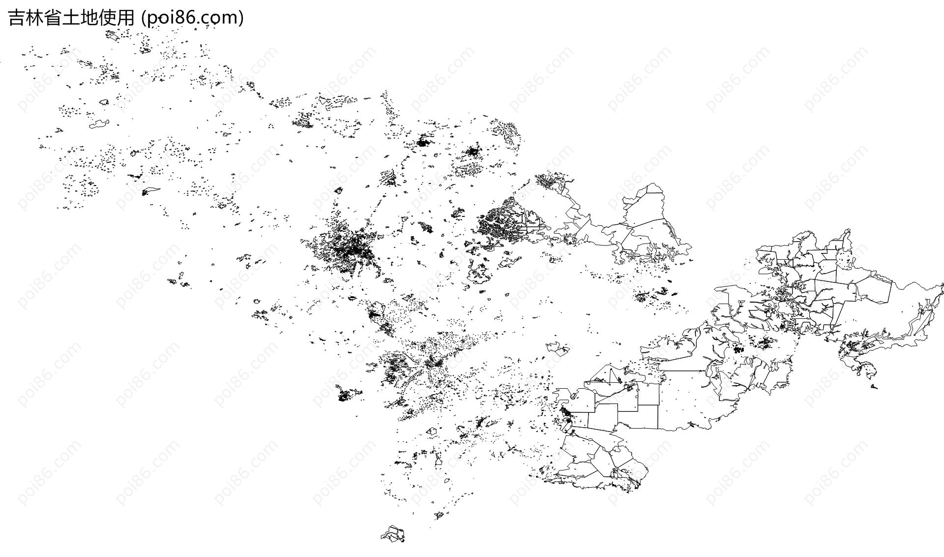 吉林省土地使用地图