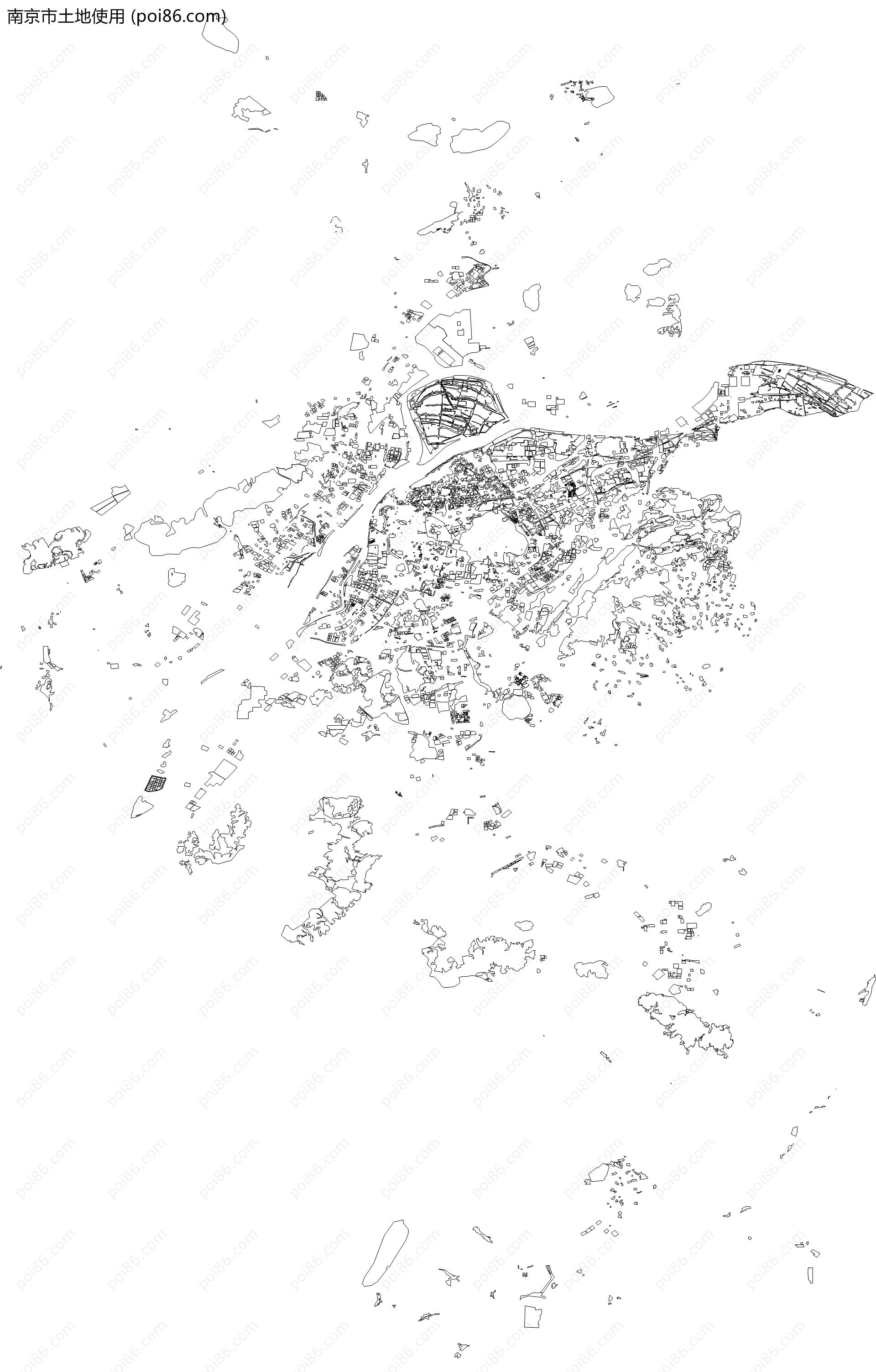 南京市土地使用地图