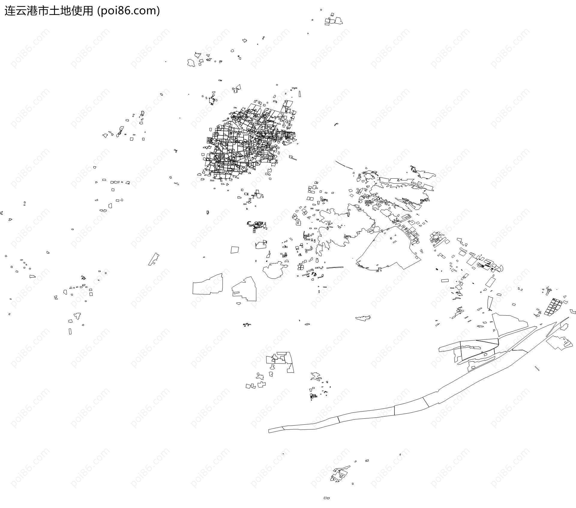 连云港市土地使用地图