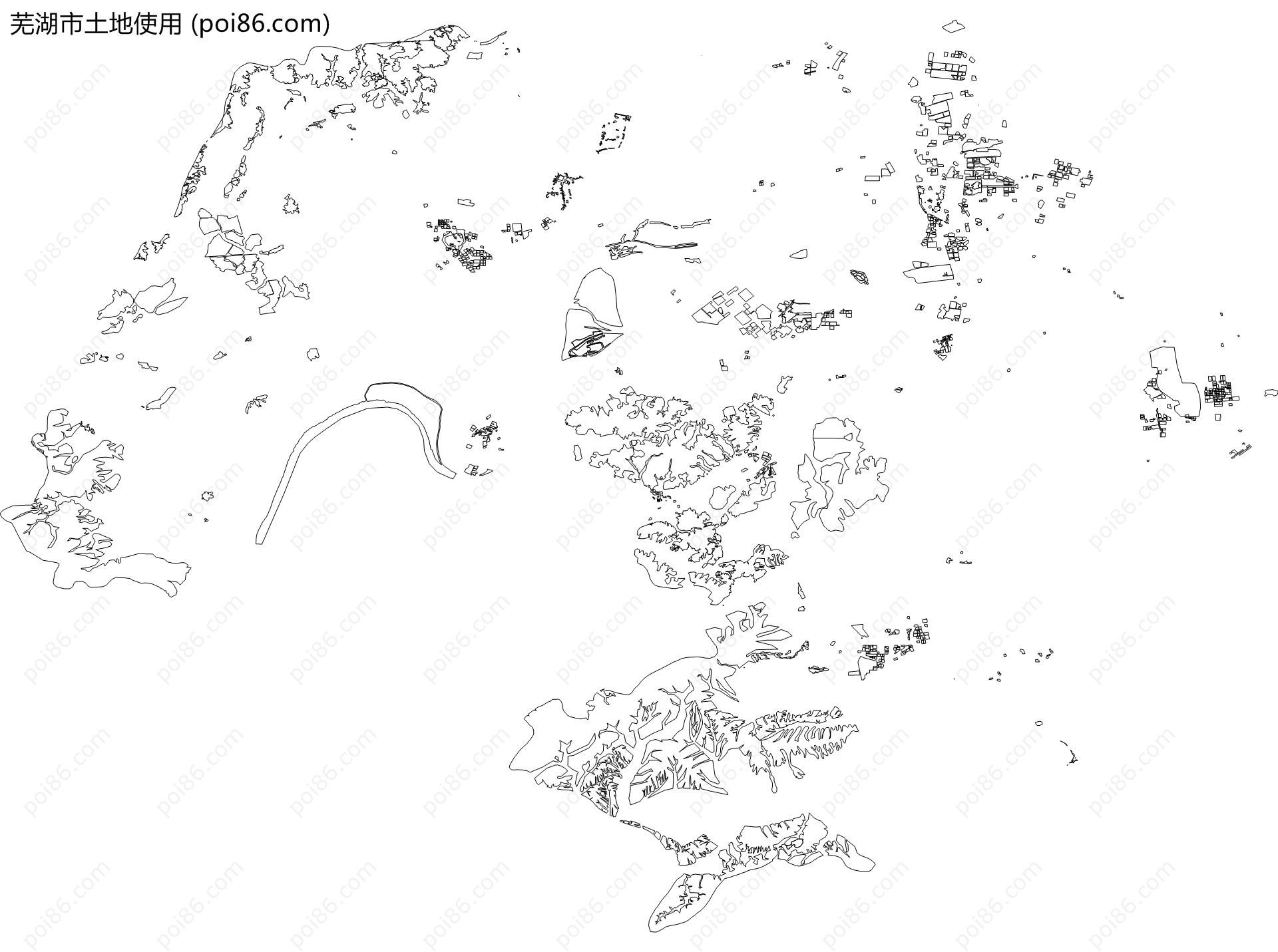 芜湖市土地使用地图
