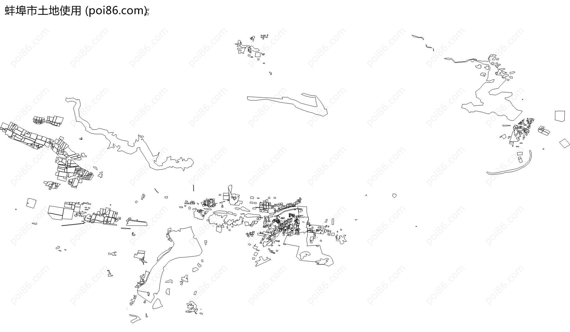 蚌埠市土地使用地图