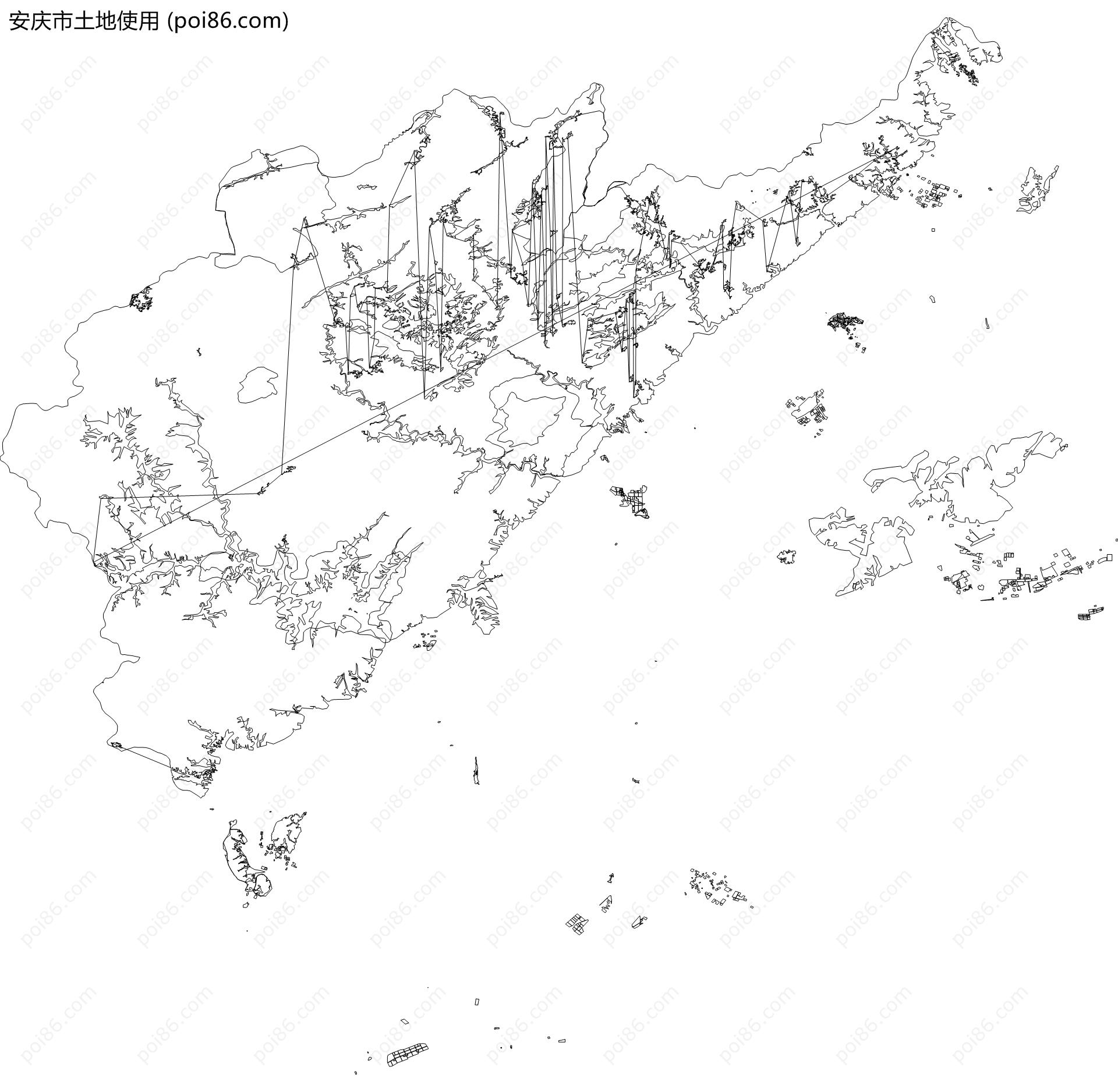 安庆市土地使用地图