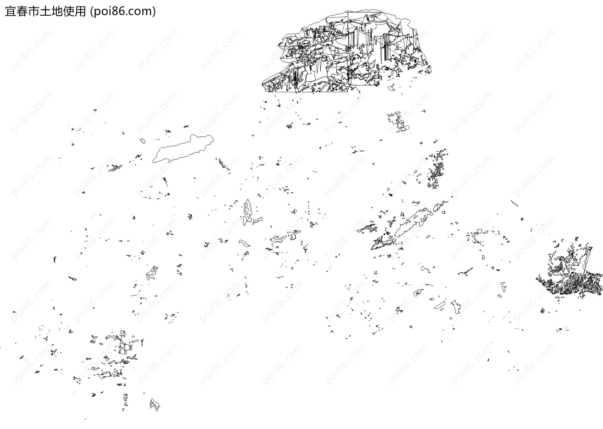 宜春市土地使用地图