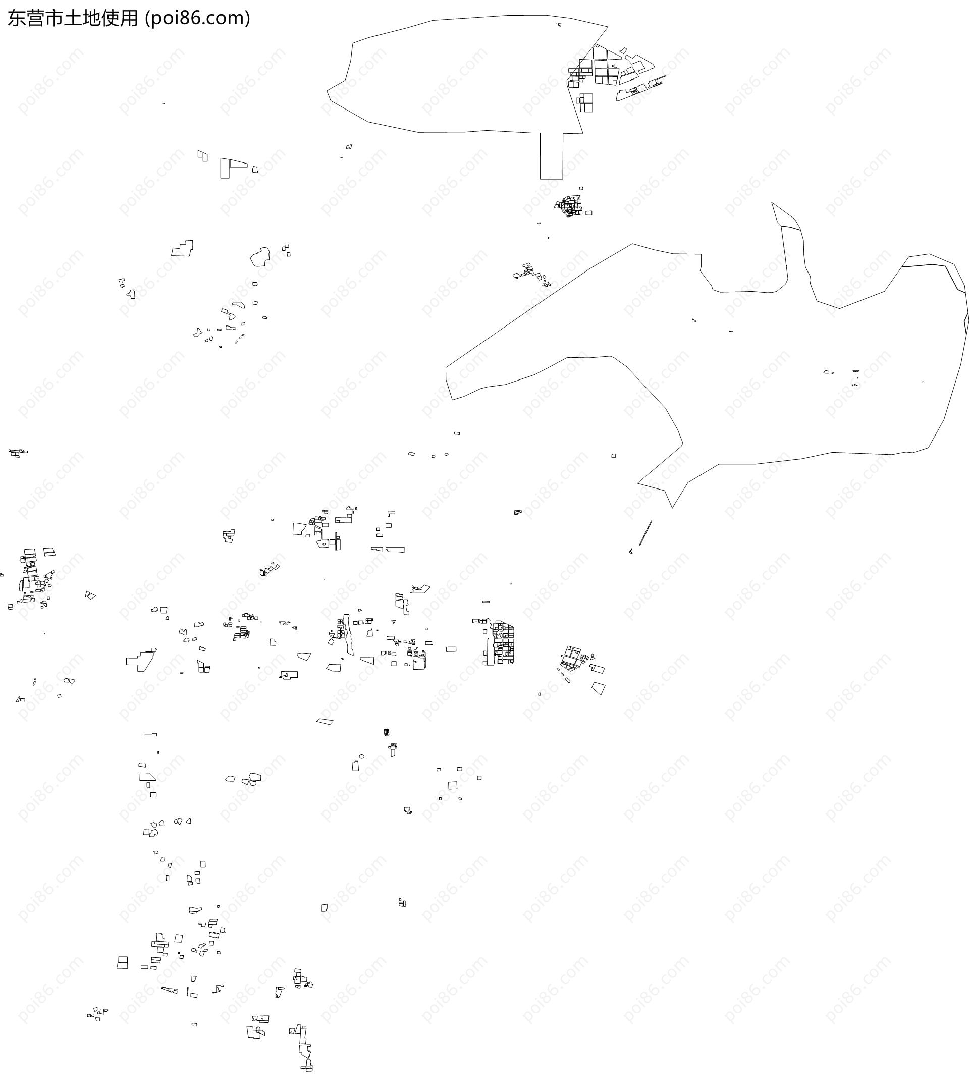 东营市土地使用地图