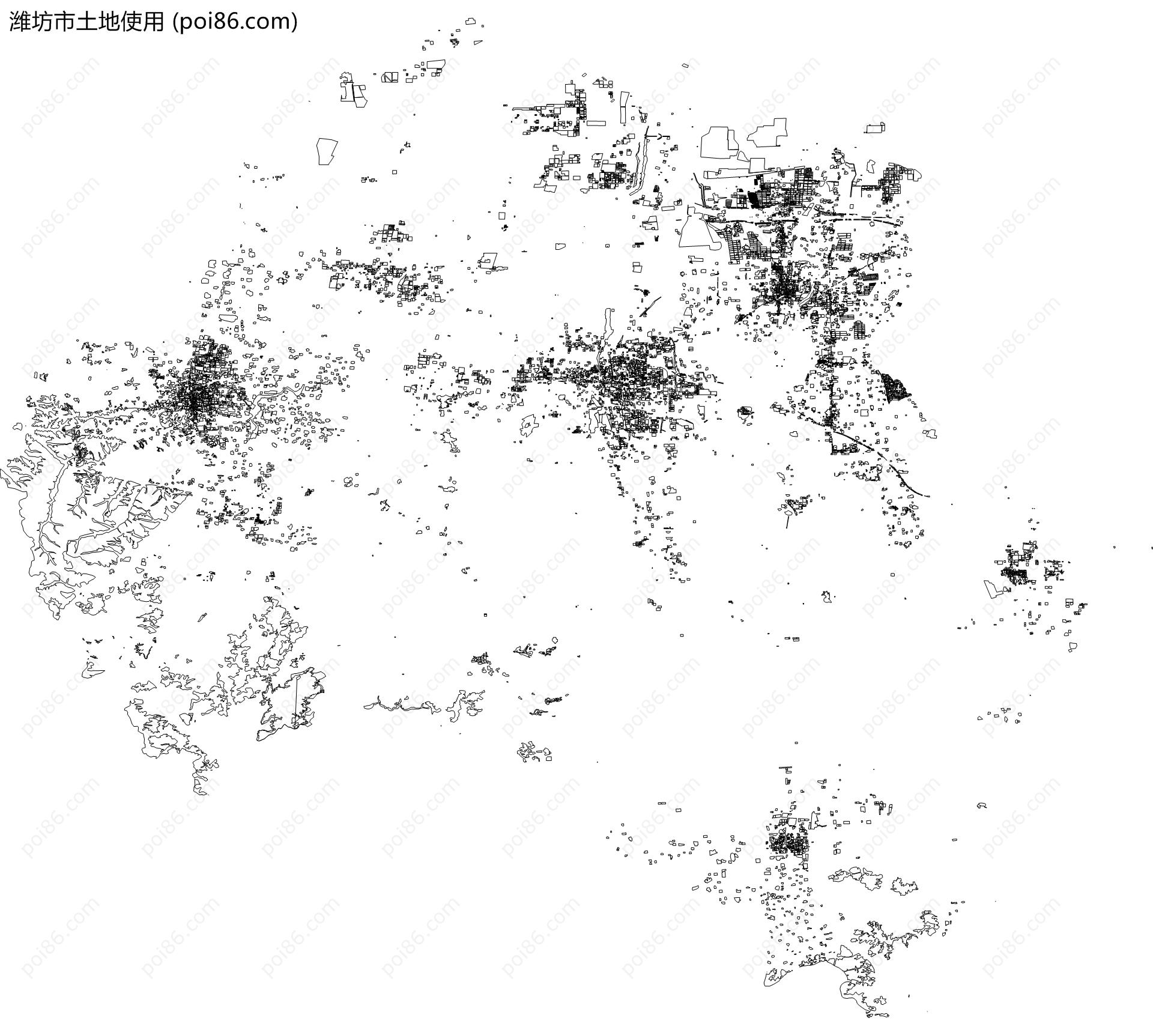 潍坊市土地使用地图