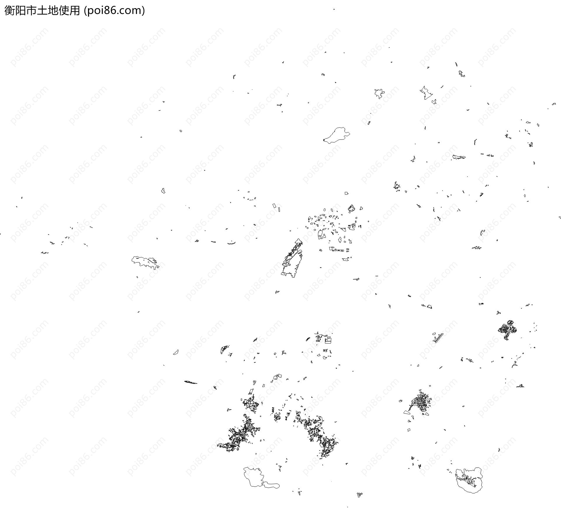 衡阳市土地使用地图