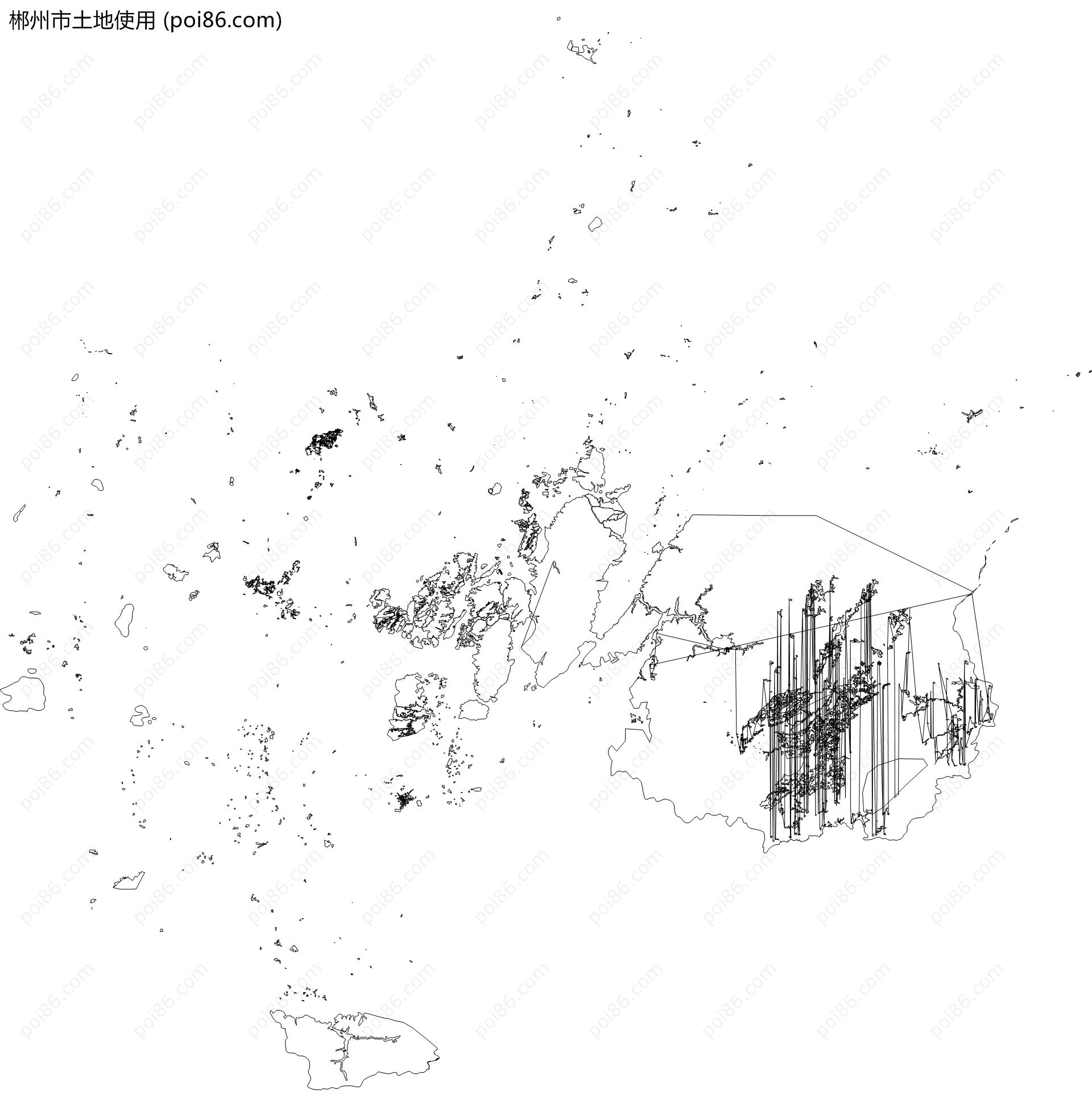 郴州市土地使用地图