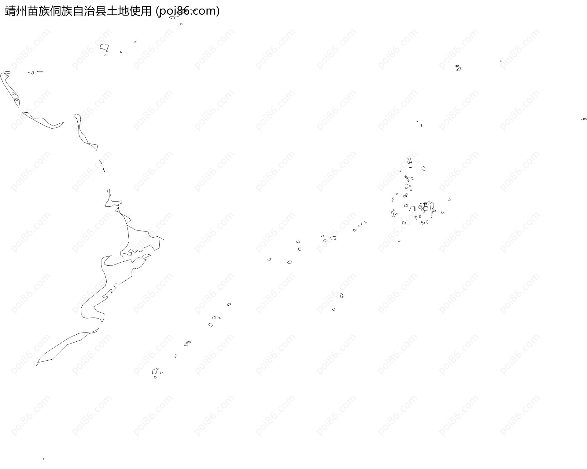 靖州苗族侗族自治县土地使用地图