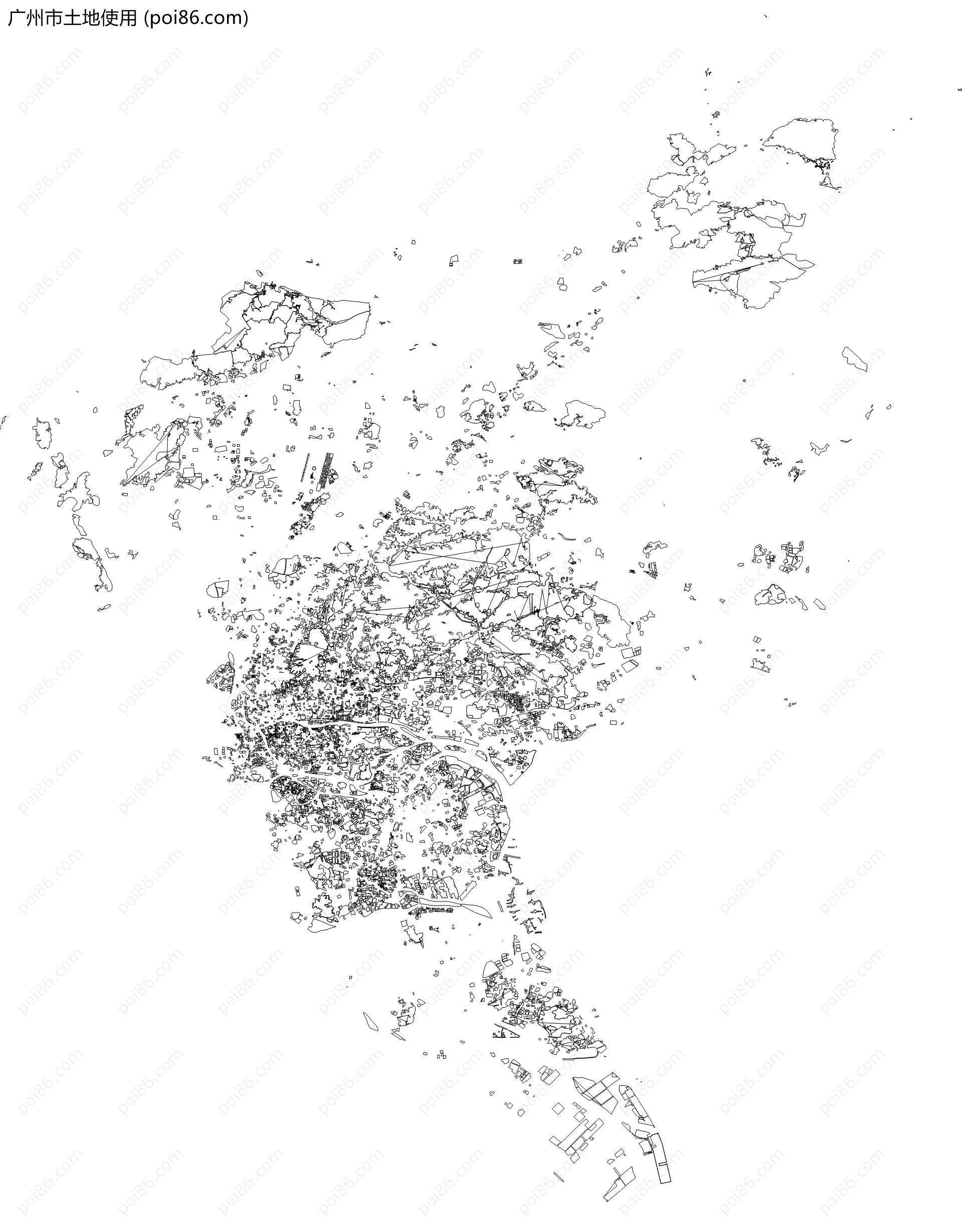 广州市土地使用地图