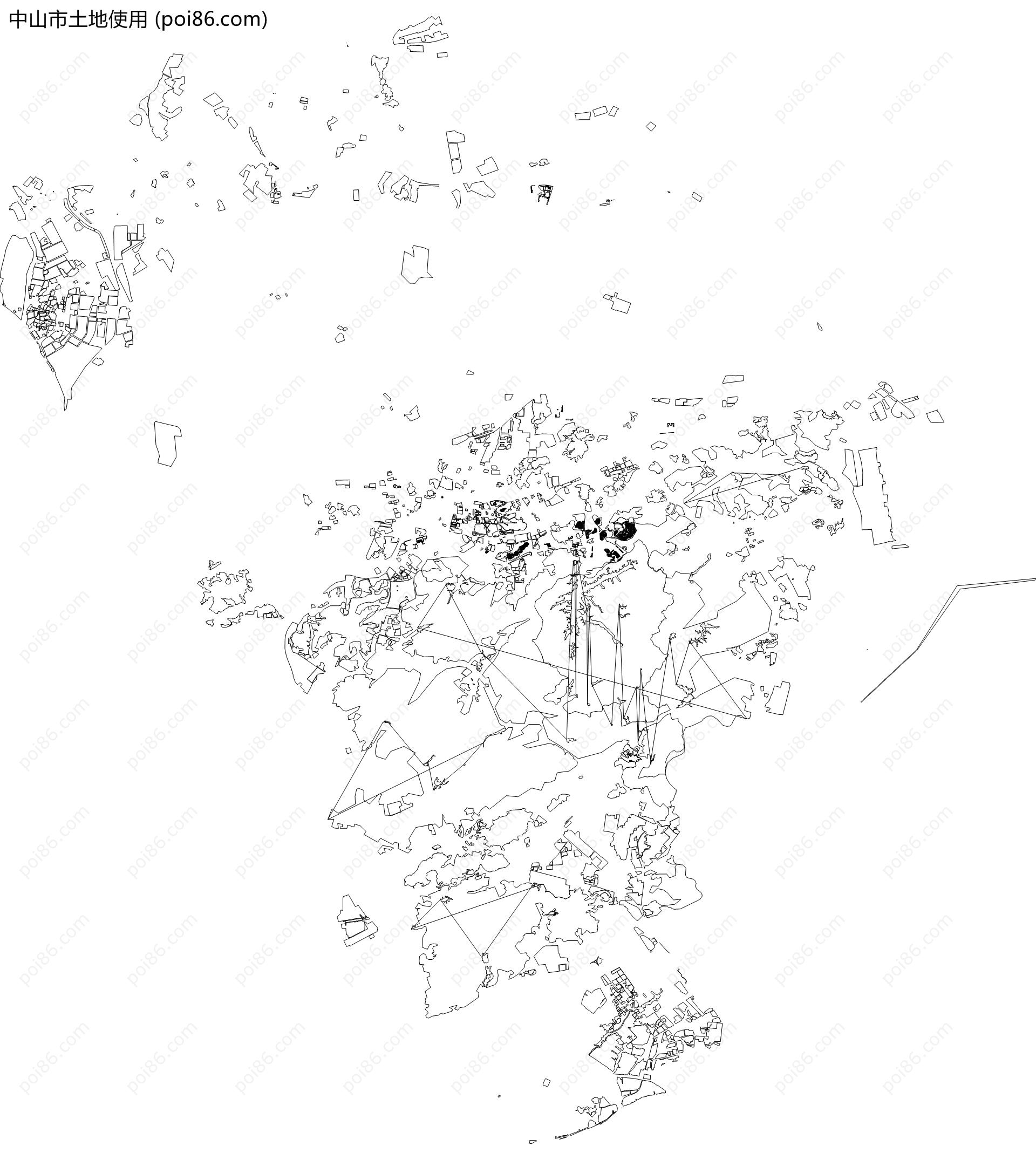 中山市土地使用地图