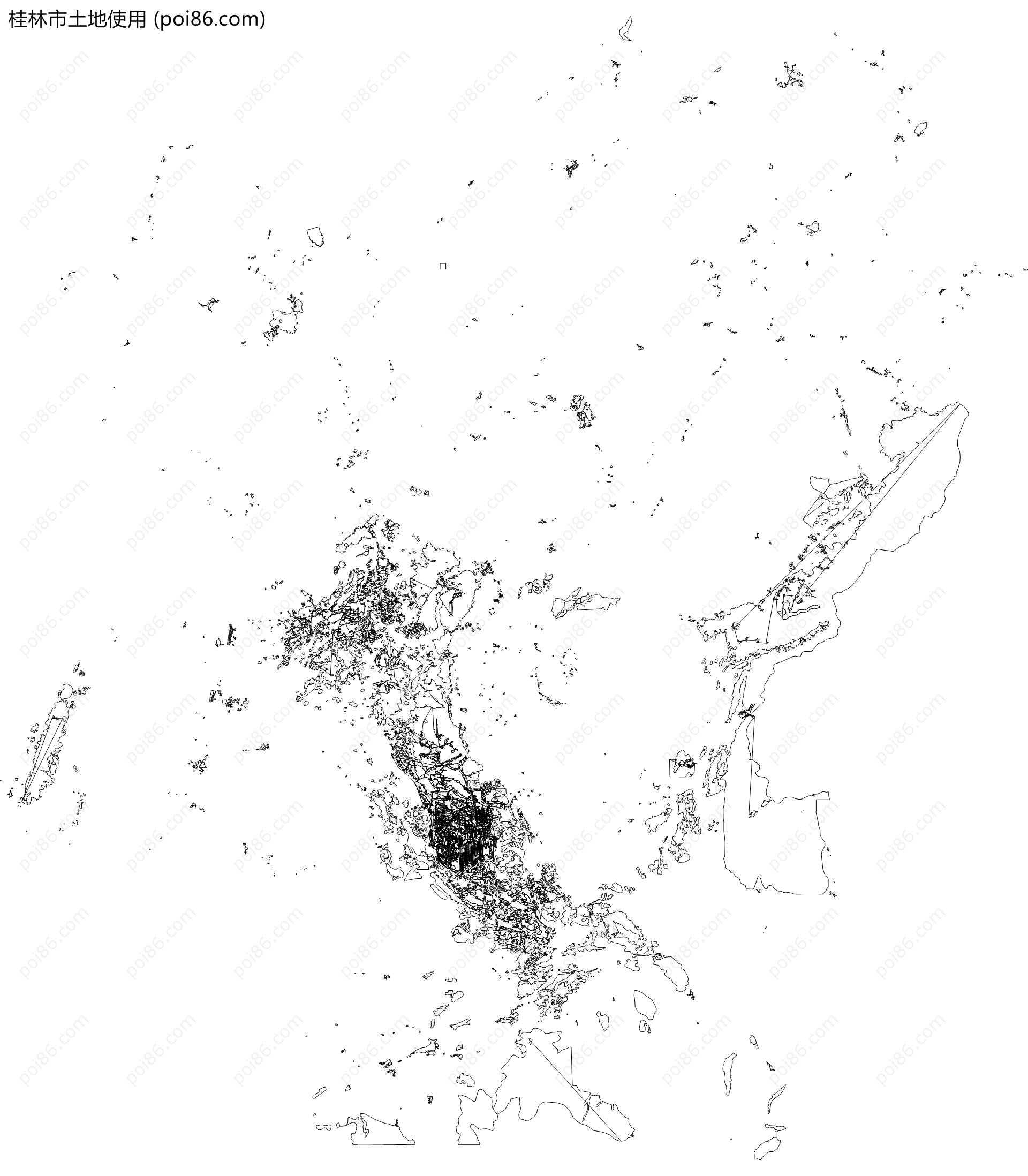 桂林市土地使用地图