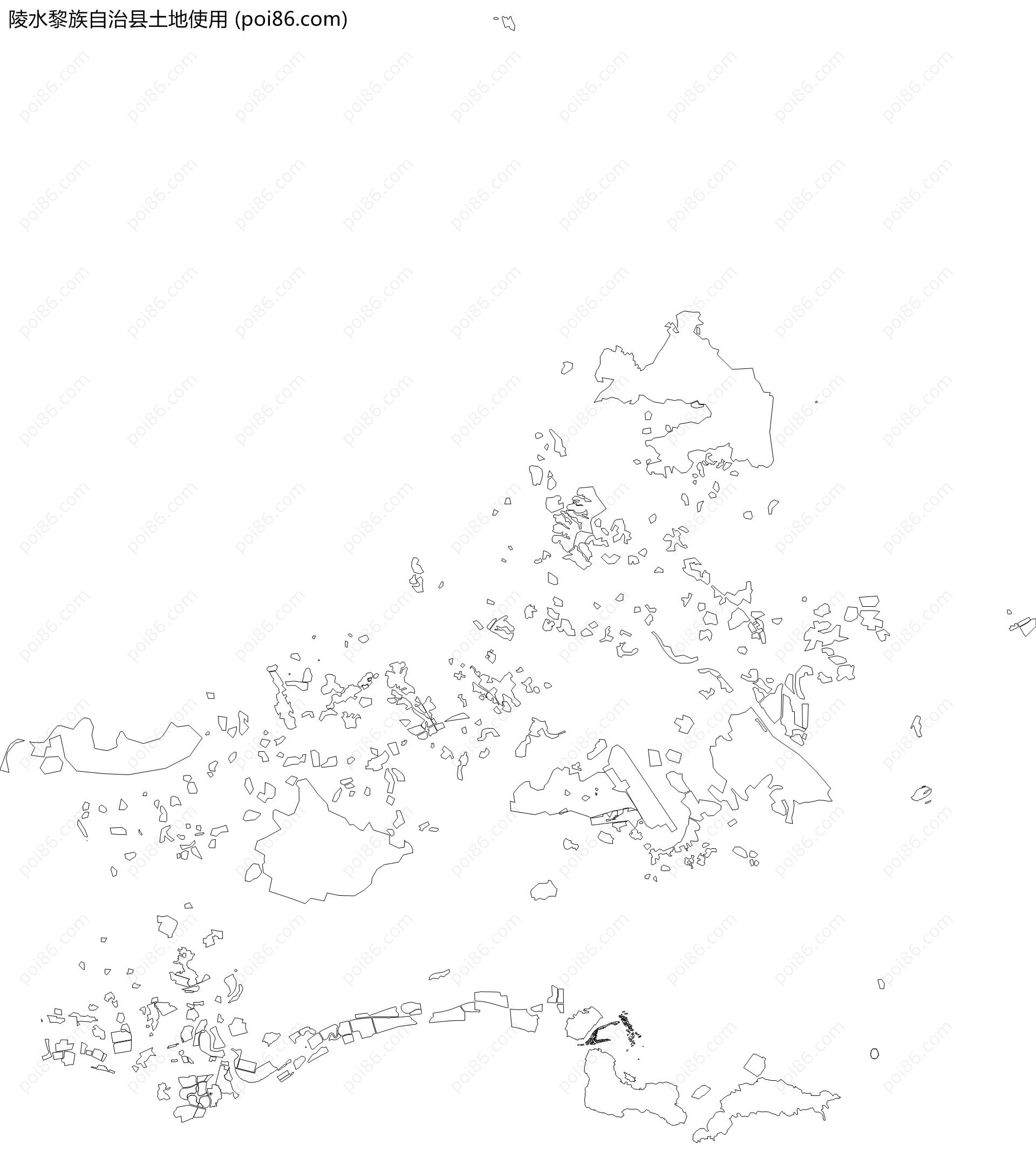 陵水黎族自治县土地使用地图