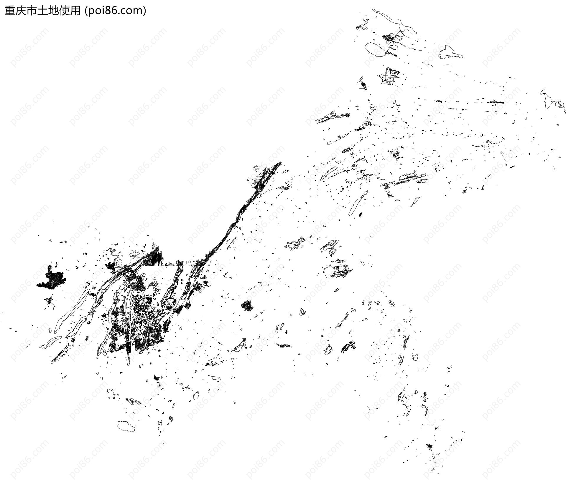 重庆市土地使用地图