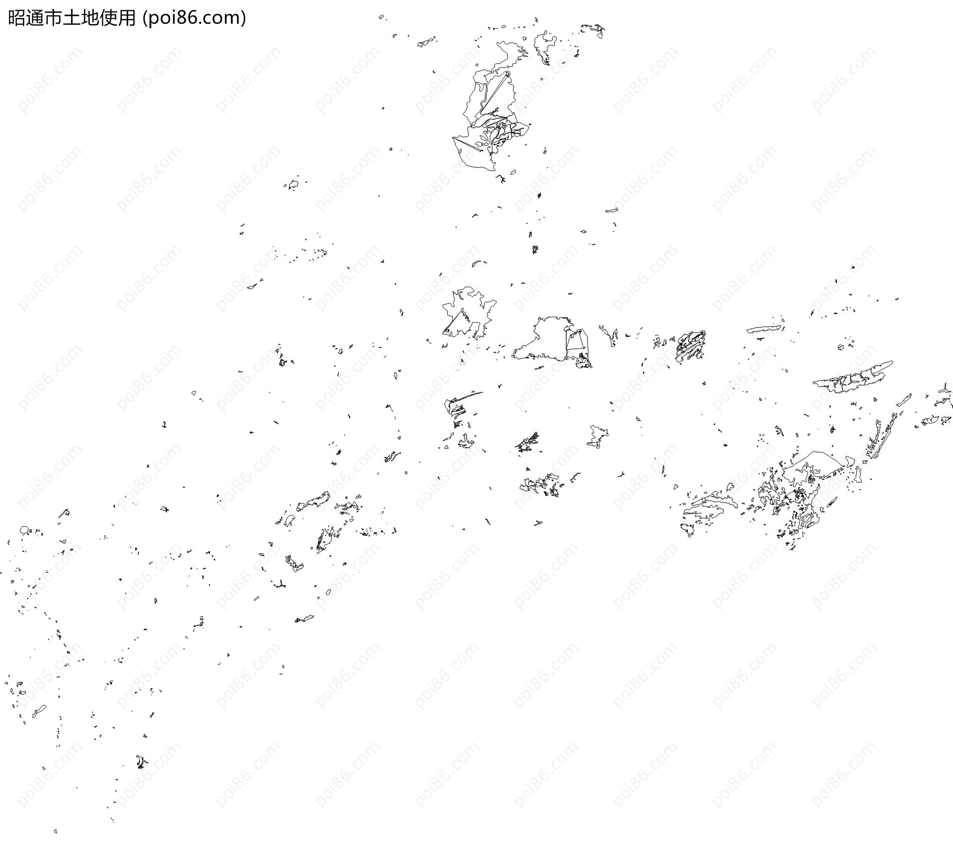 昭通市土地使用地图