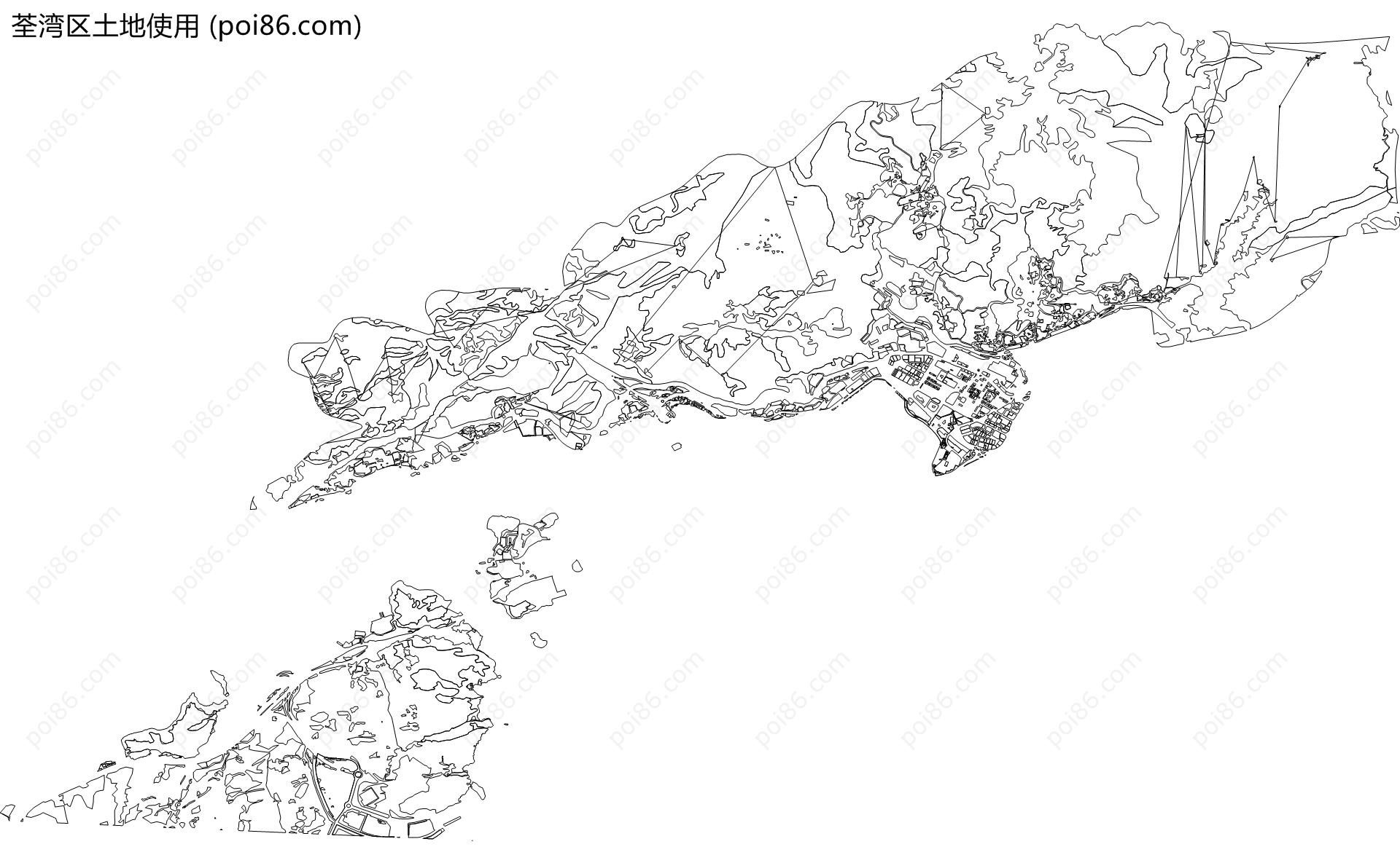 荃湾区土地使用地图