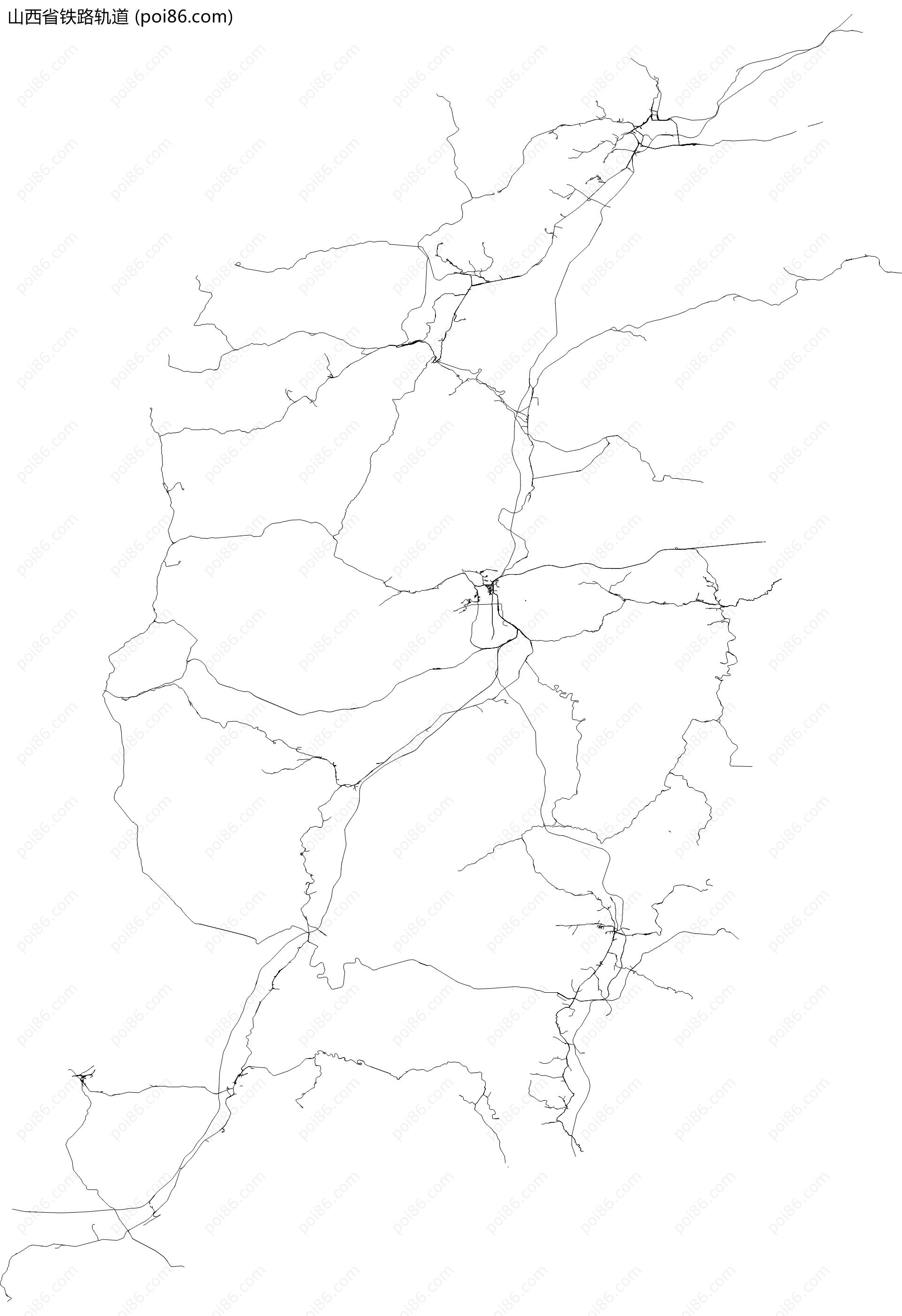 山西省铁路轨道地图