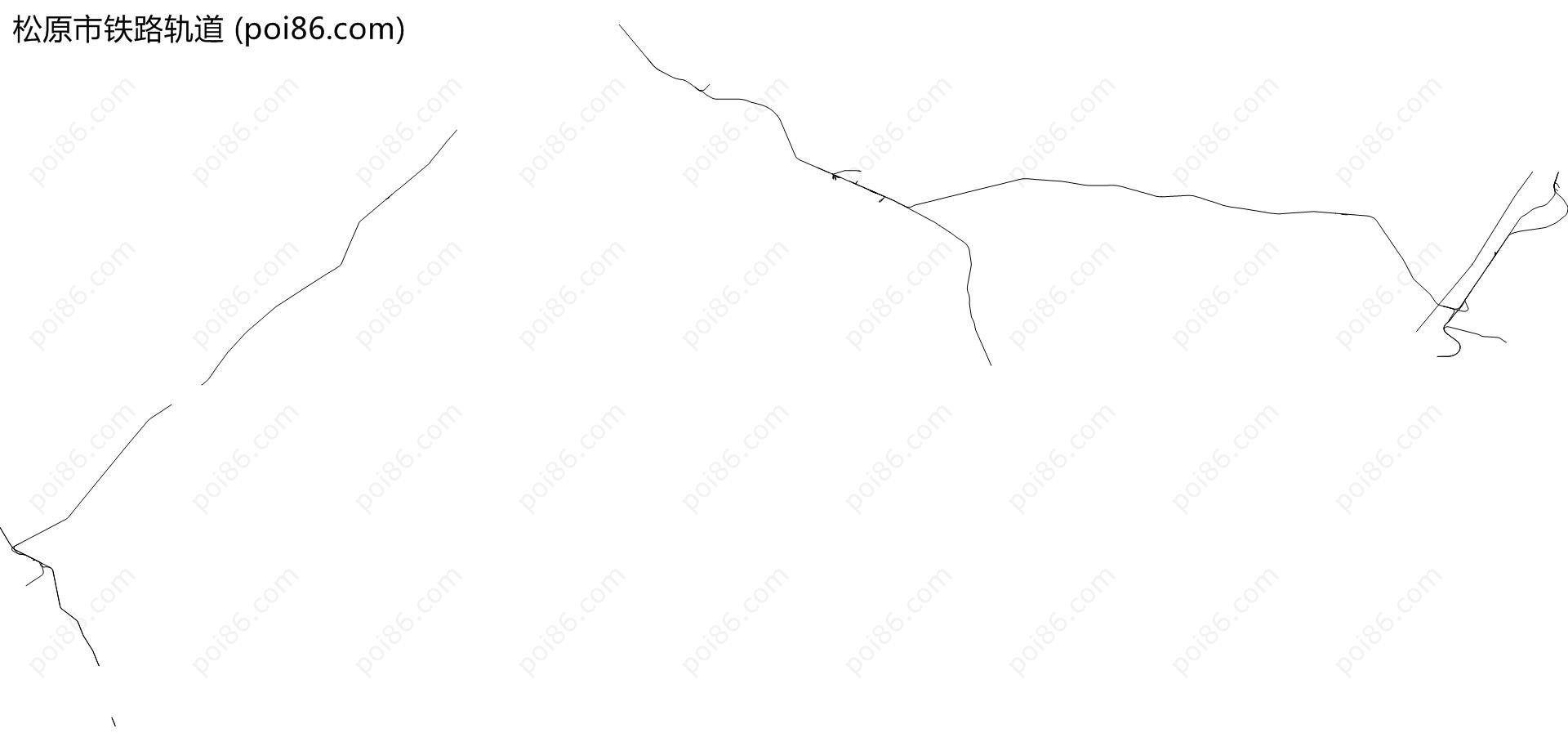 松原市铁路轨道地图