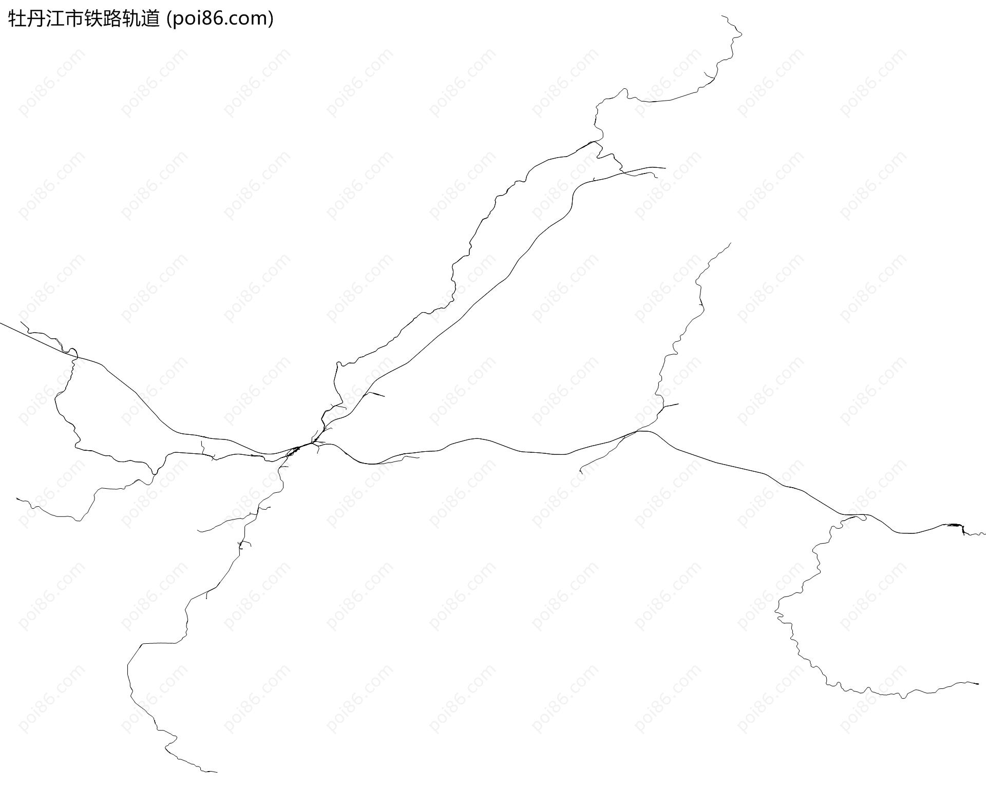 牡丹江市铁路轨道地图
