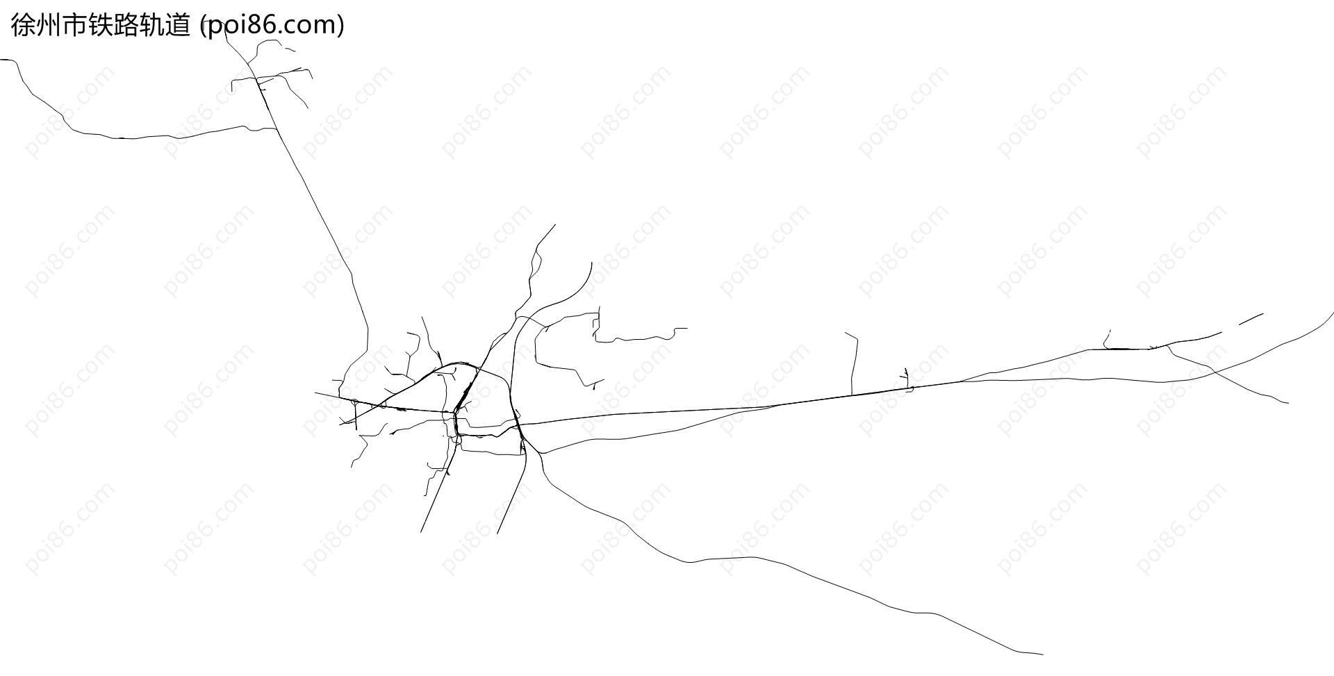 徐州市铁路轨道地图