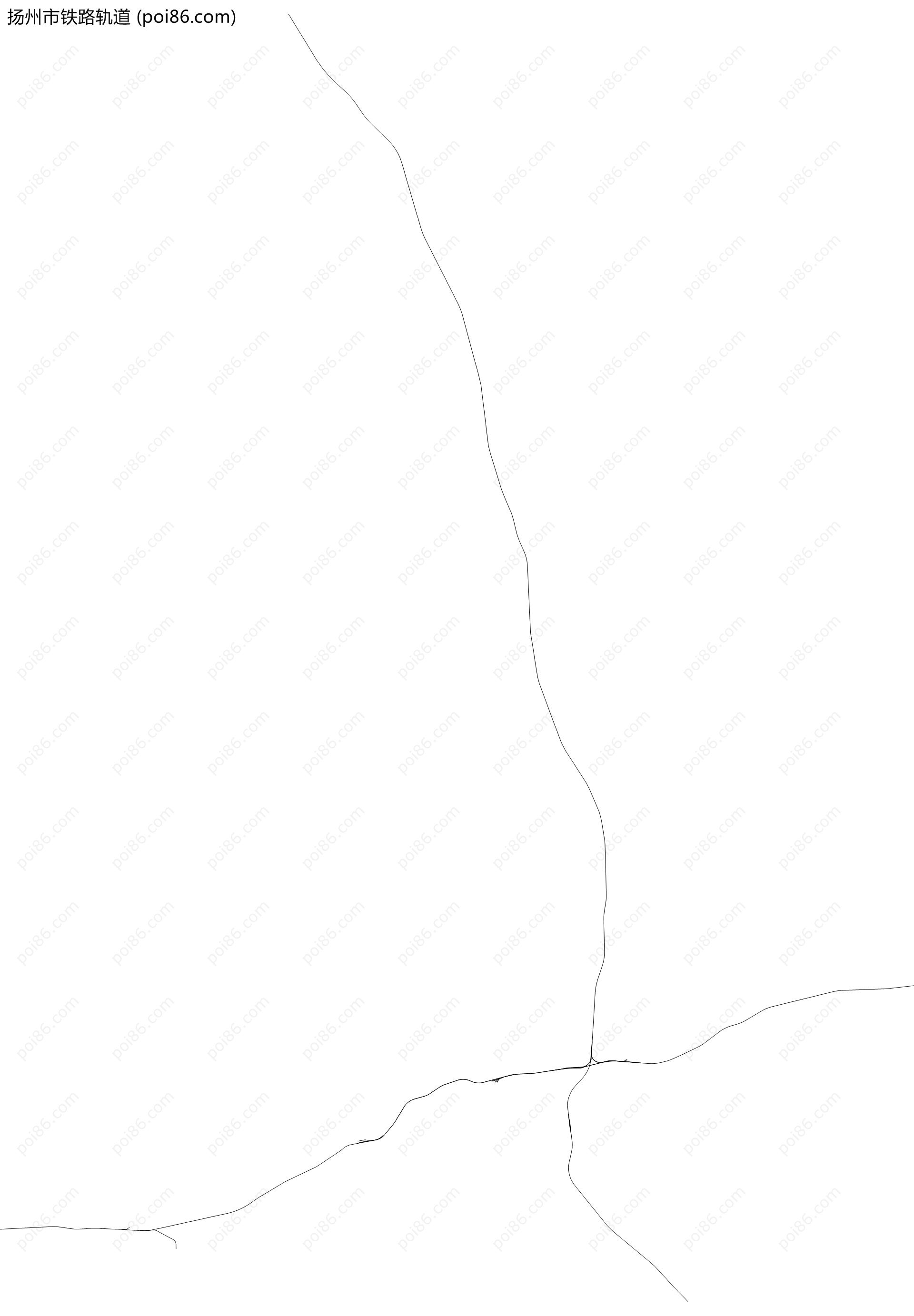 扬州市铁路轨道地图