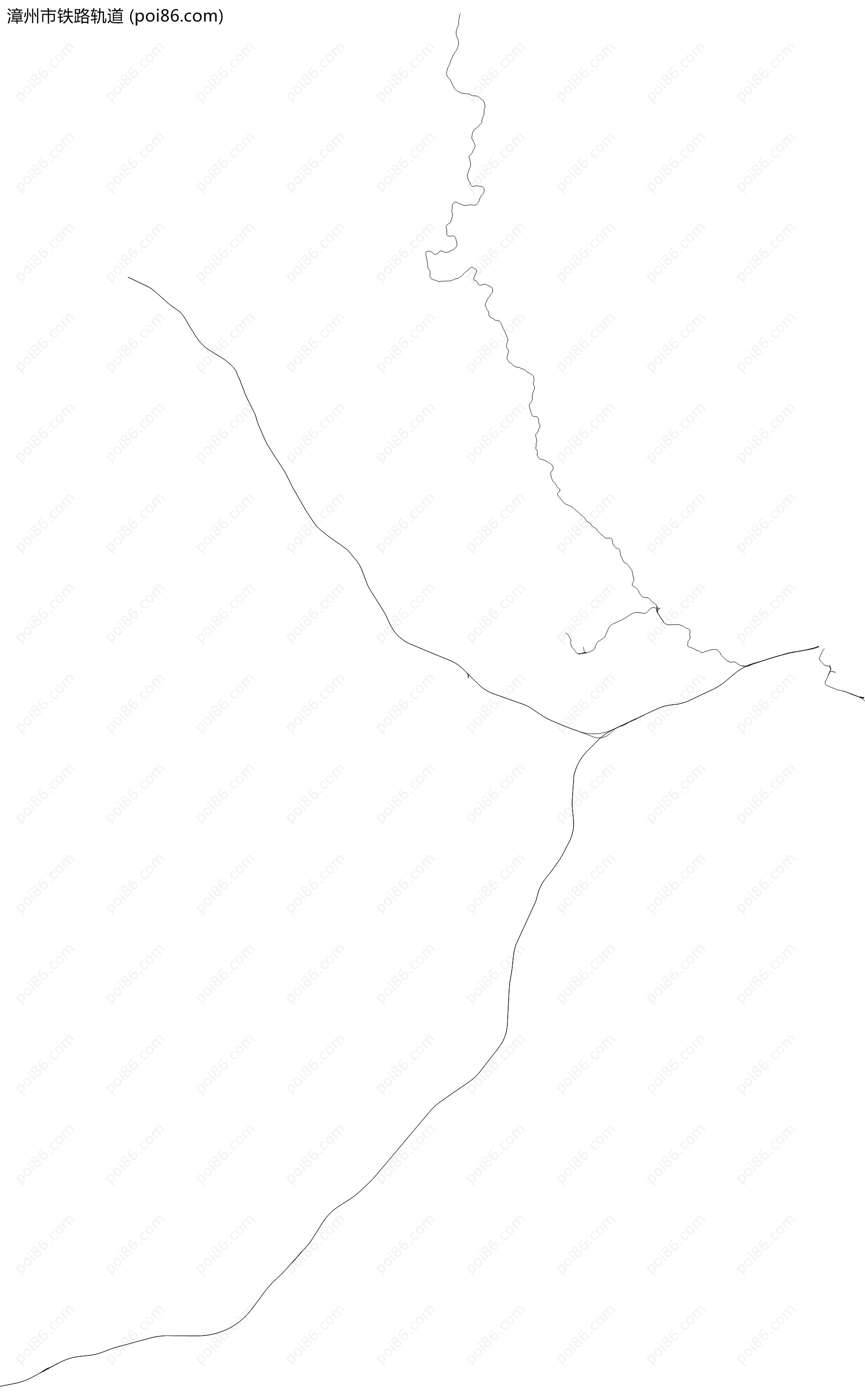 漳州市铁路轨道地图