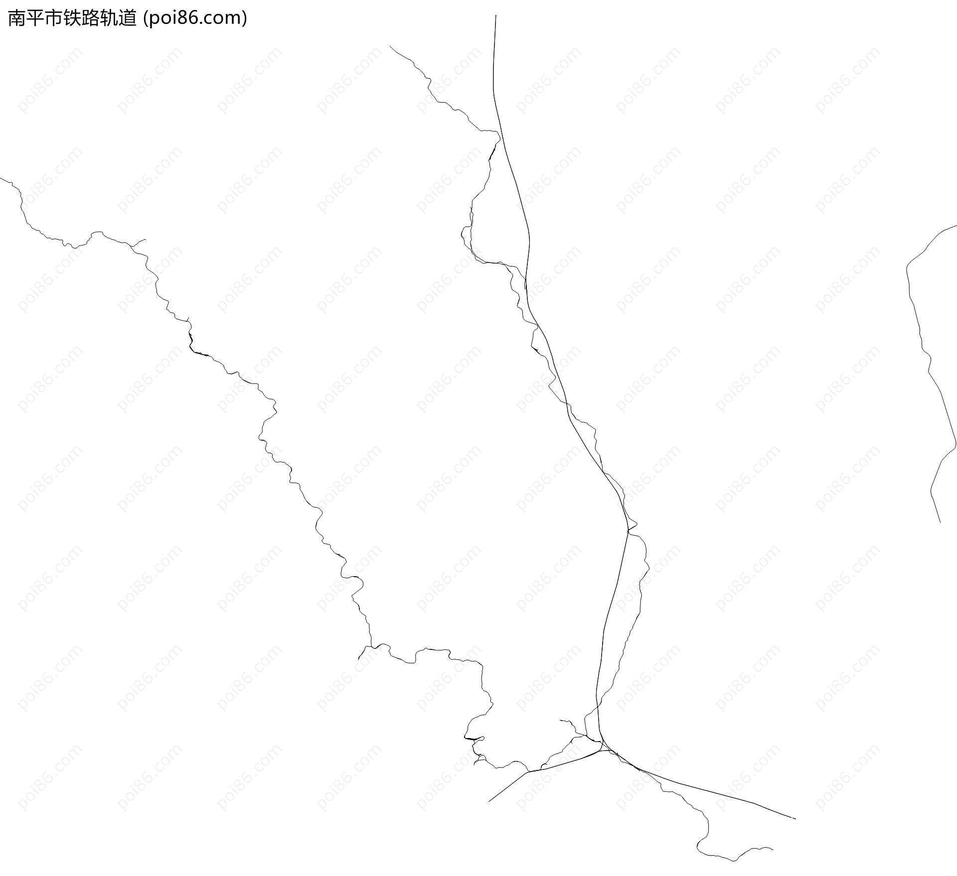 南平市铁路轨道地图