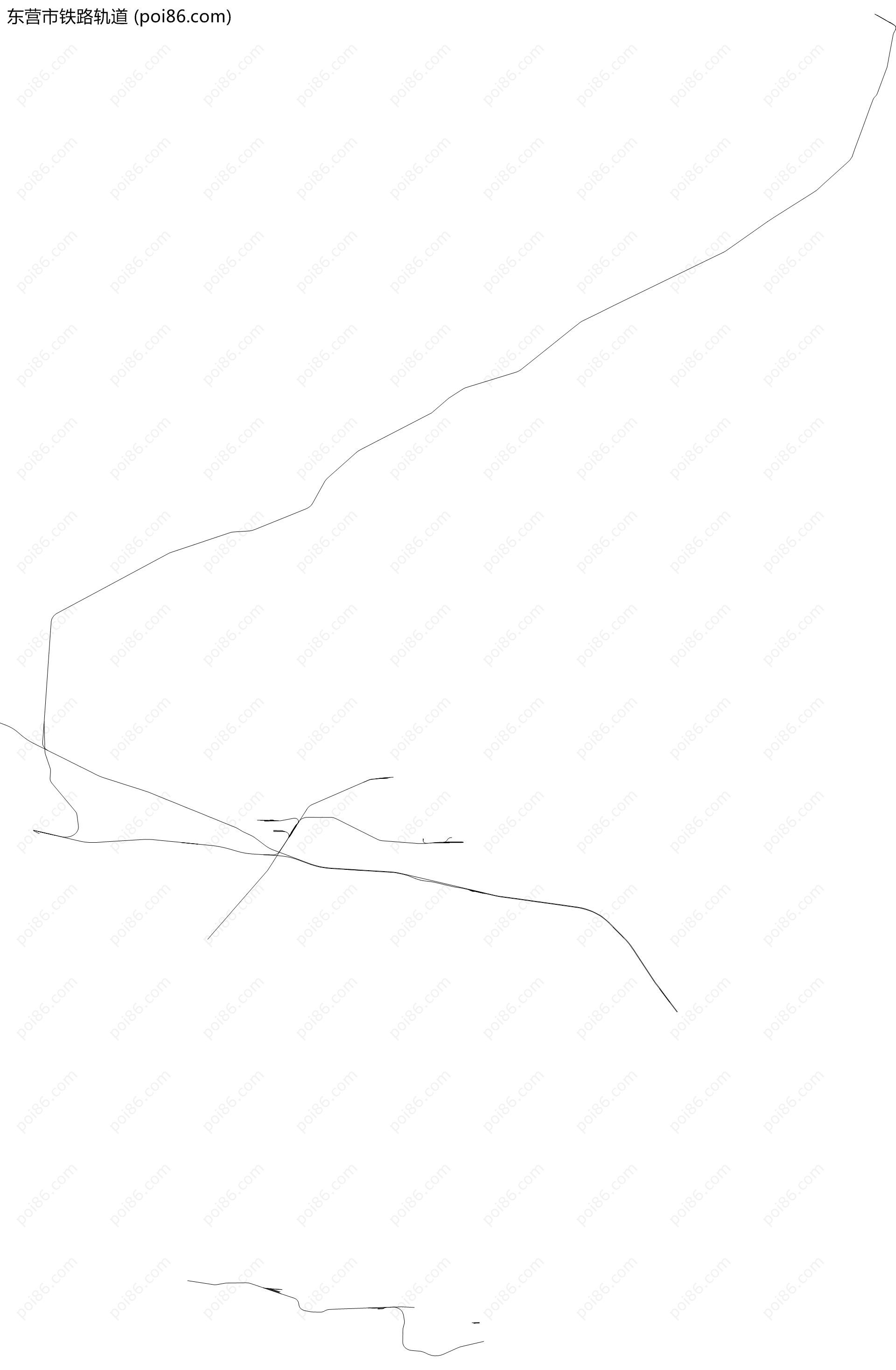 东营市铁路轨道地图