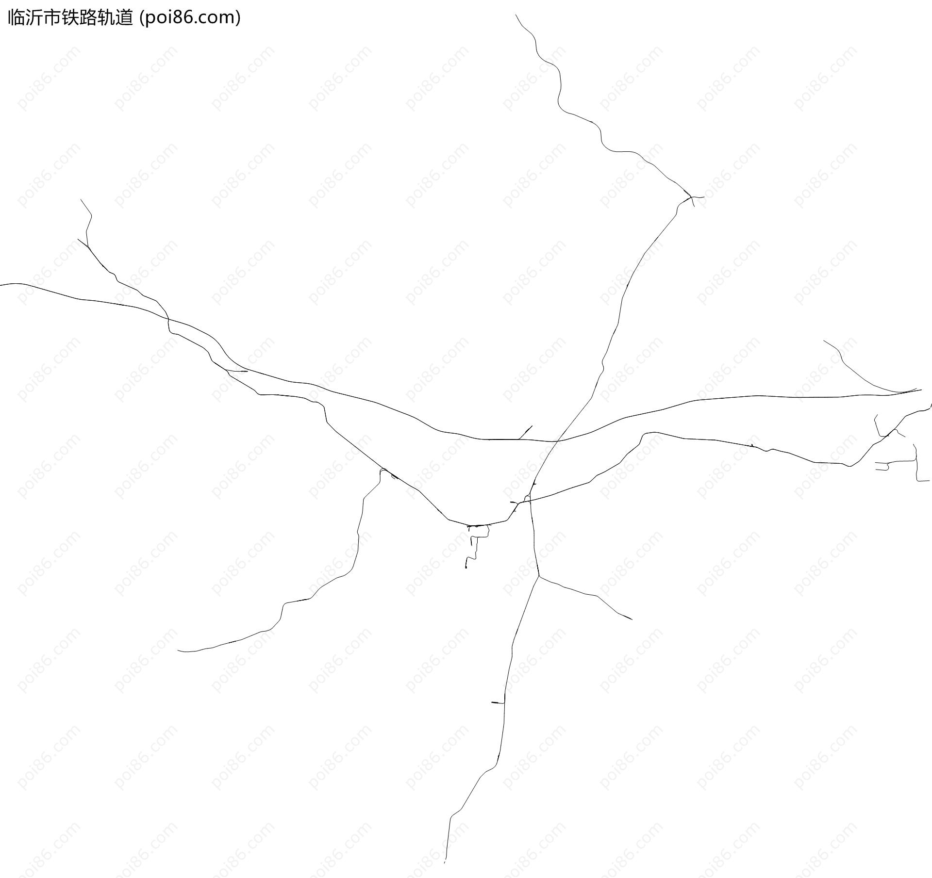 临沂市铁路轨道地图