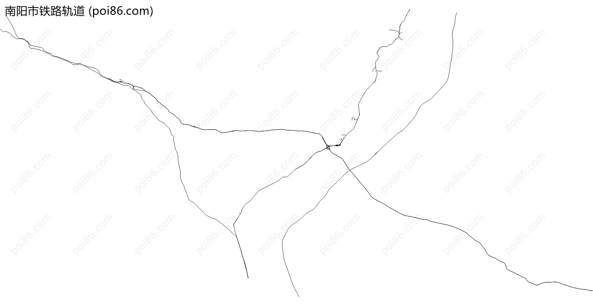 南阳市铁路轨道地图
