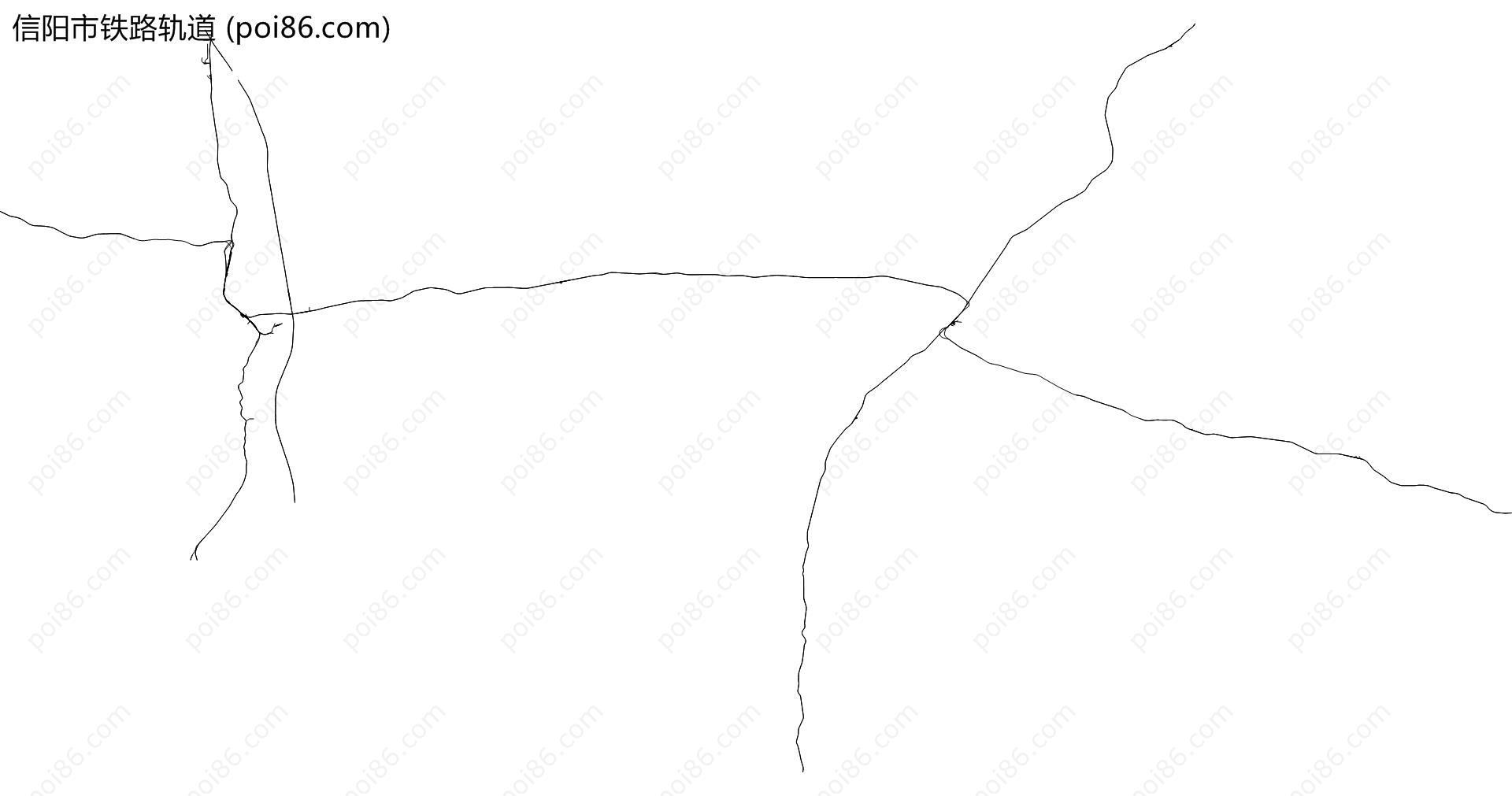 信阳市铁路轨道地图