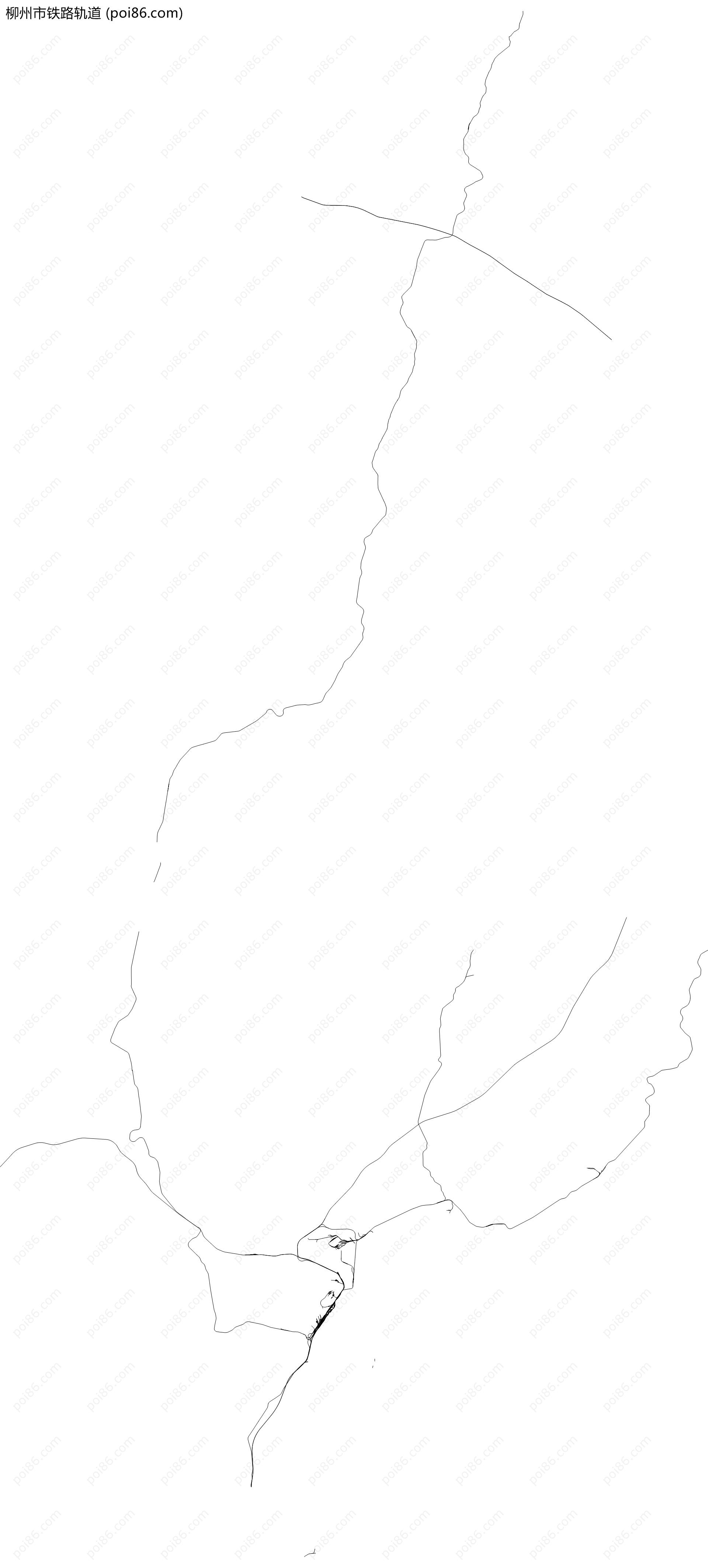 柳州市铁路轨道地图