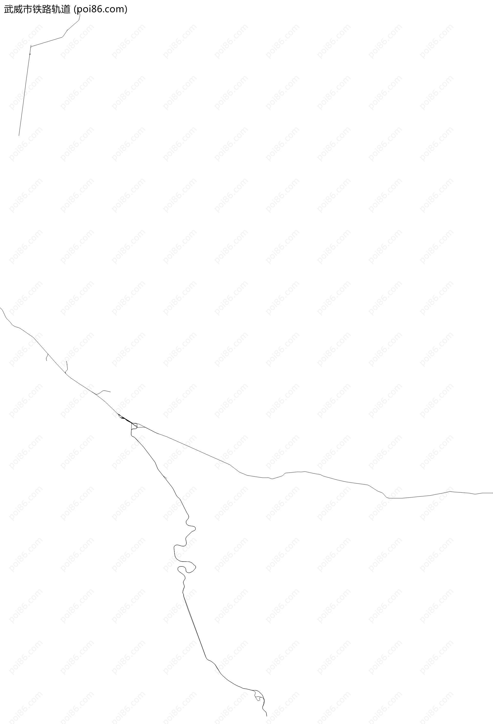 武威市铁路轨道地图
