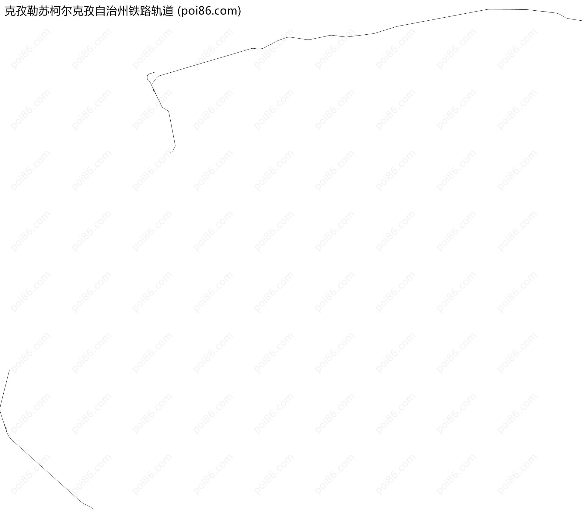 克孜勒苏柯尔克孜自治州铁路轨道地图