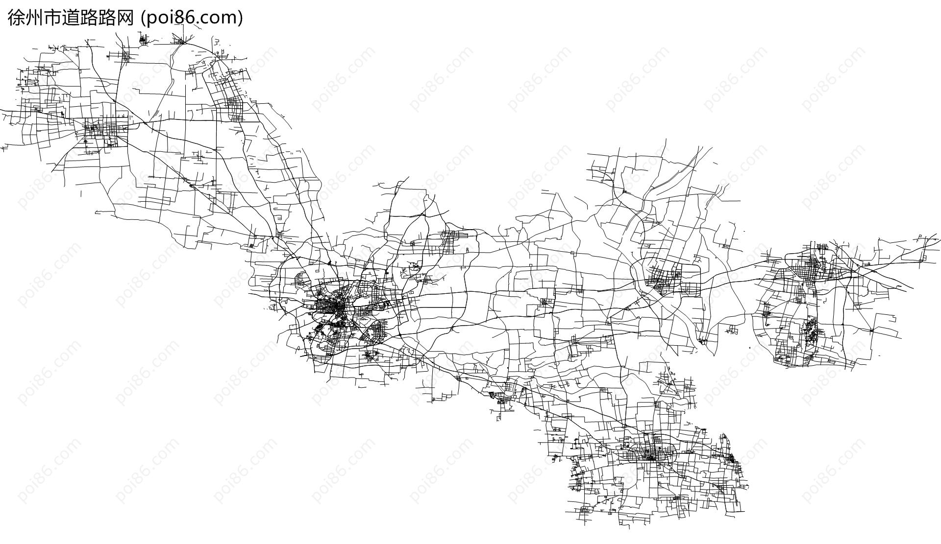 徐州市道路路网地图