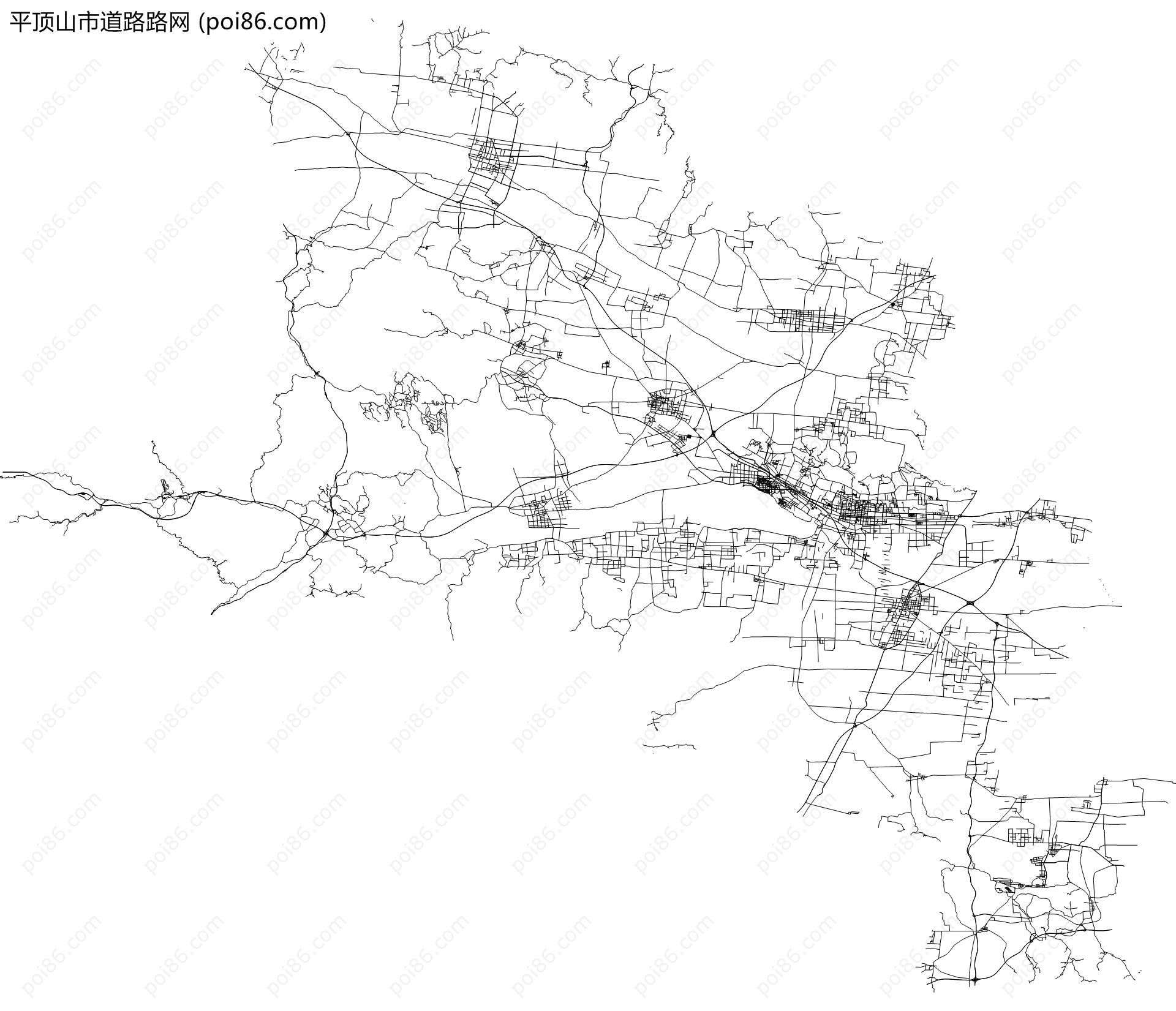平顶山市道路路网地图