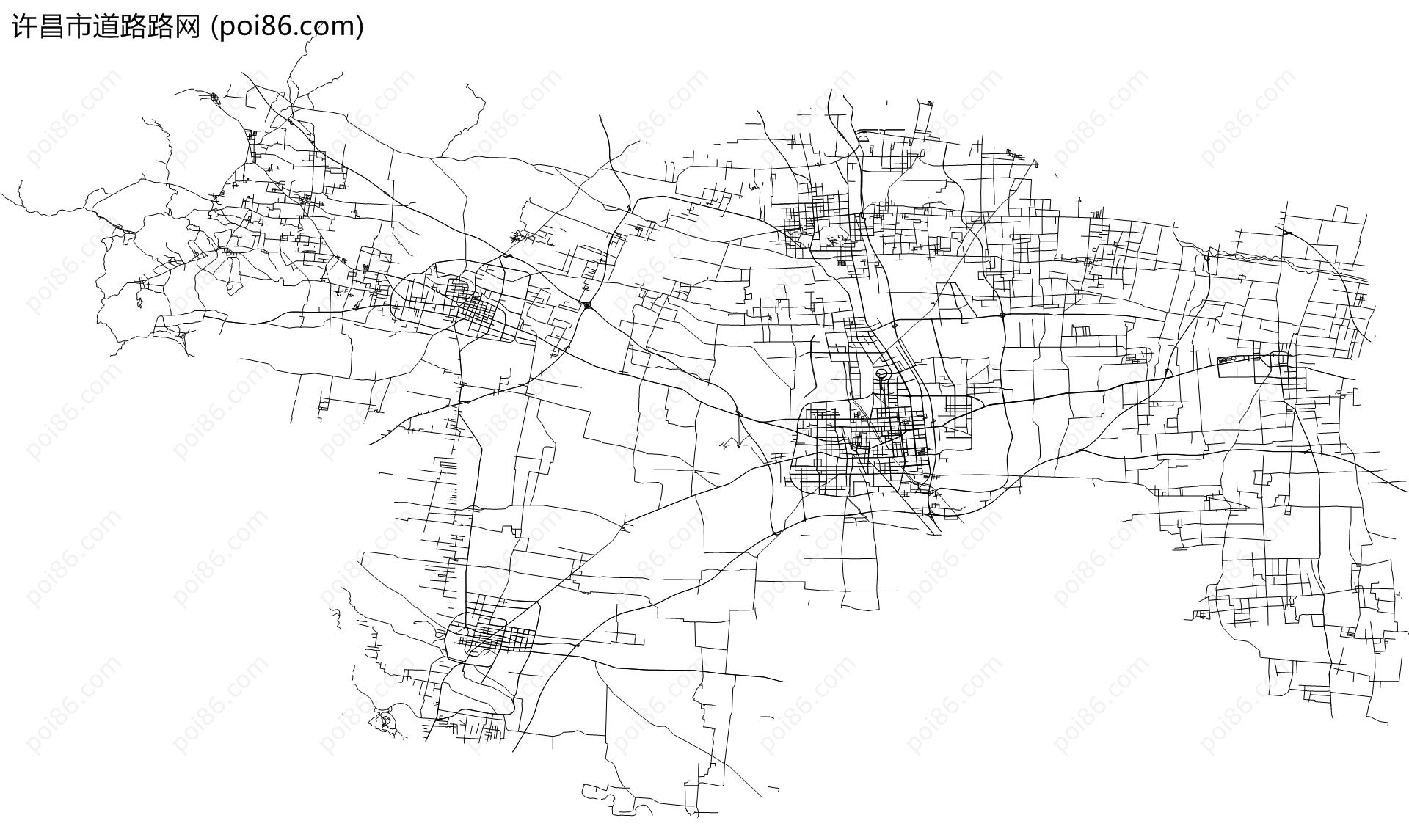 许昌市道路路网地图