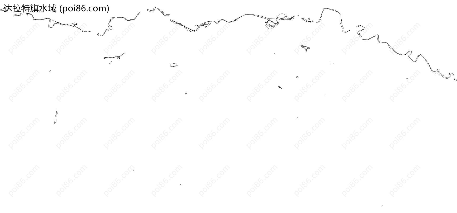 达拉特旗水域地图