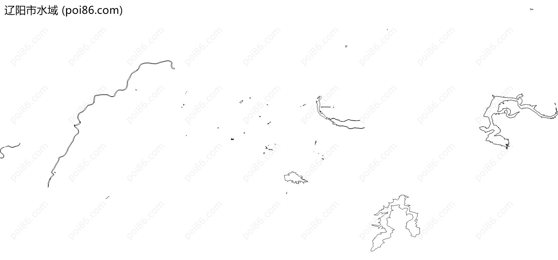 辽阳市水域地图