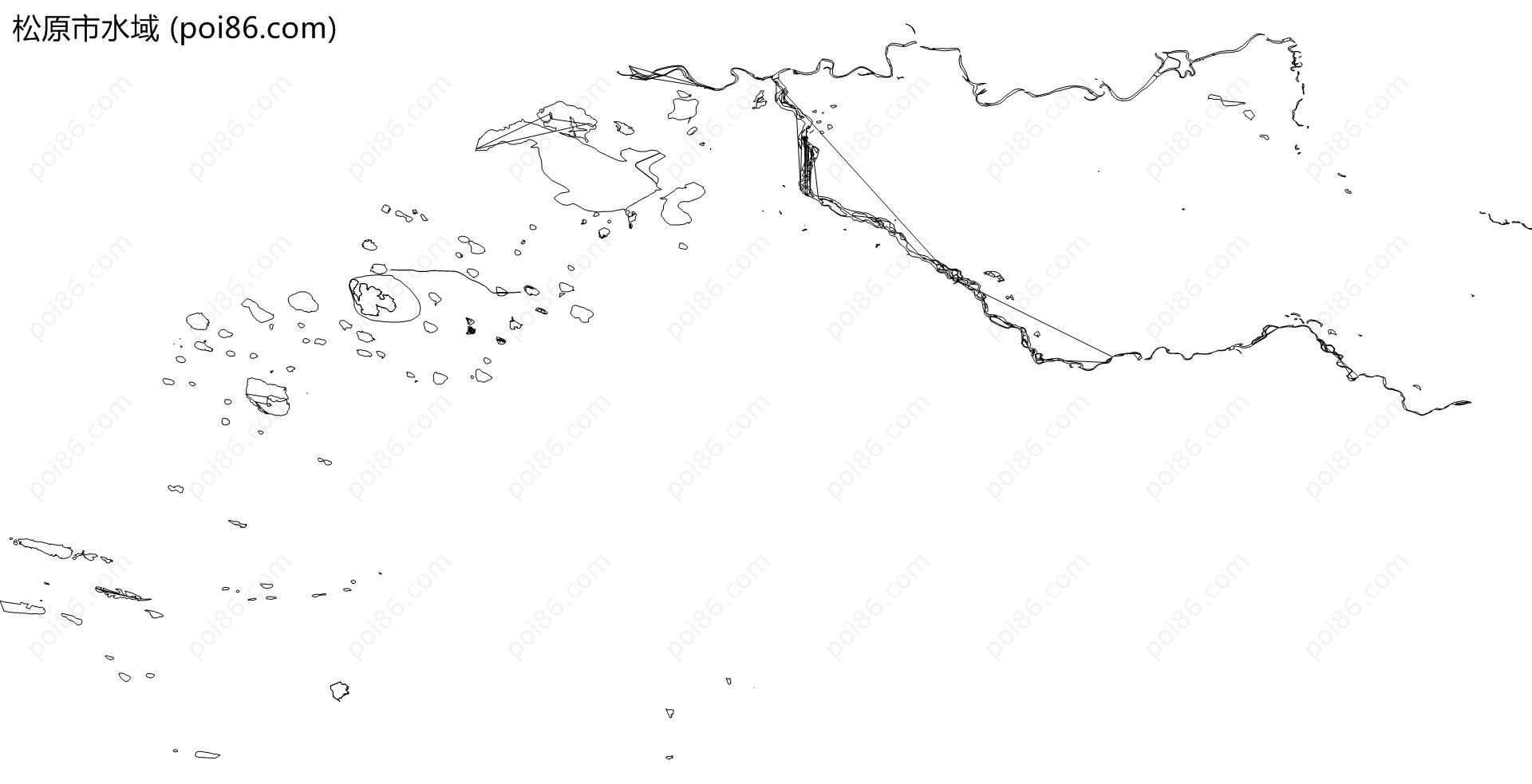 松原市水域地图
