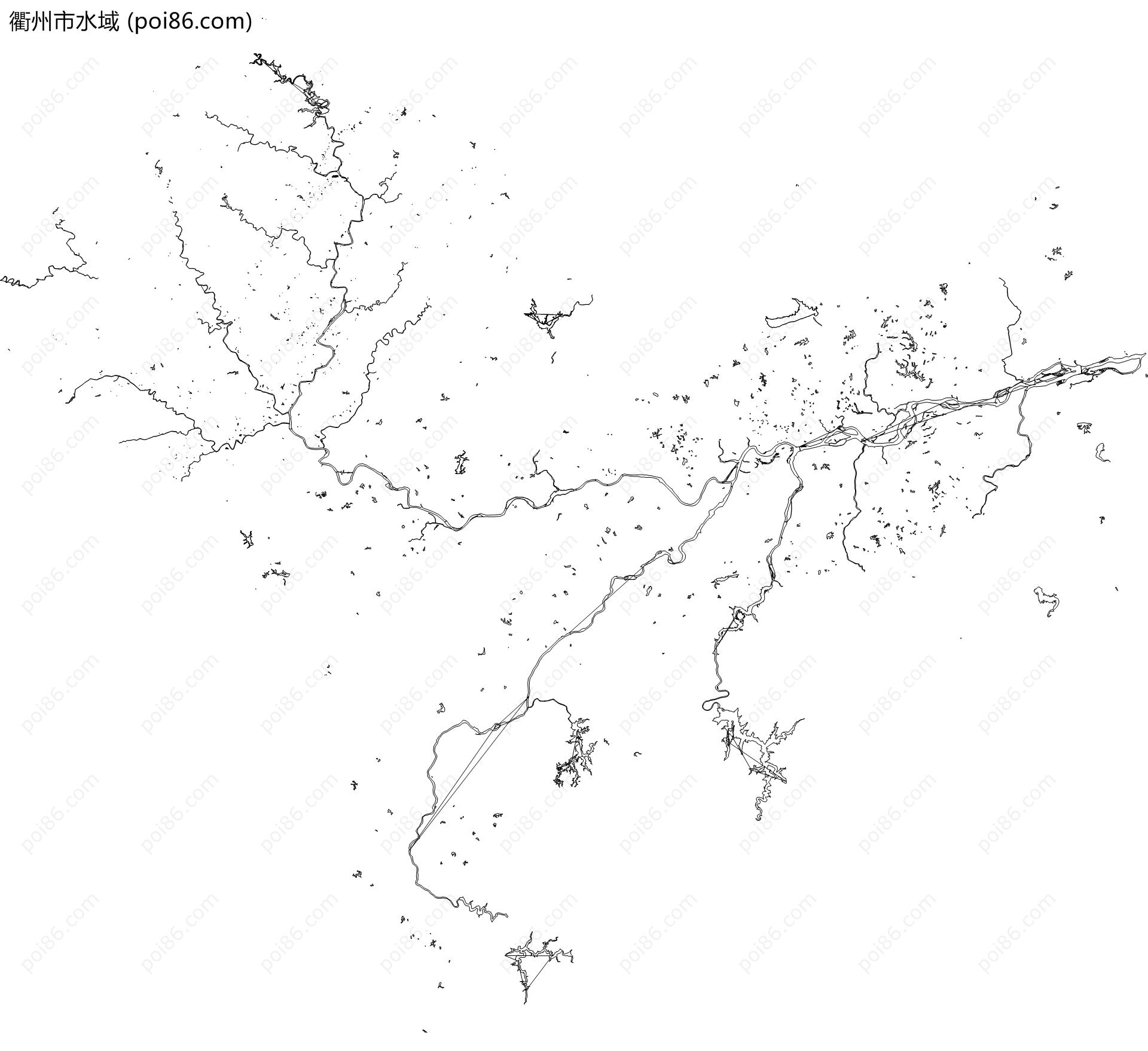 衢州市水域地图