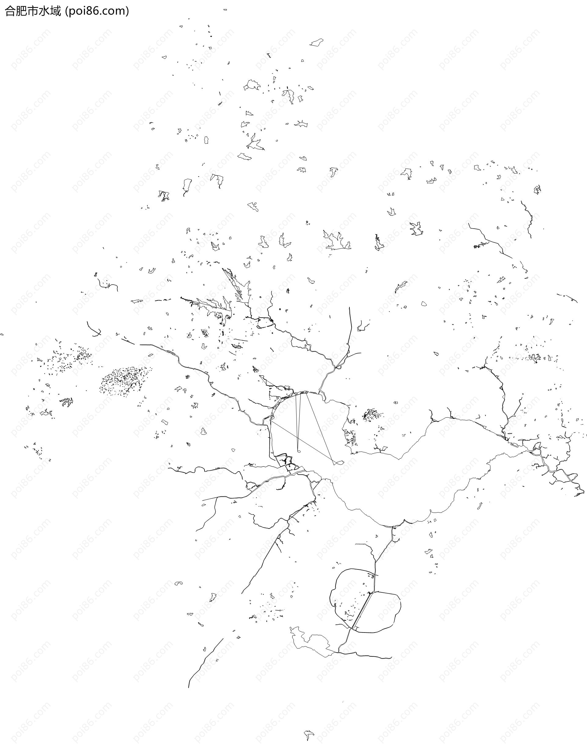 合肥市水域地图