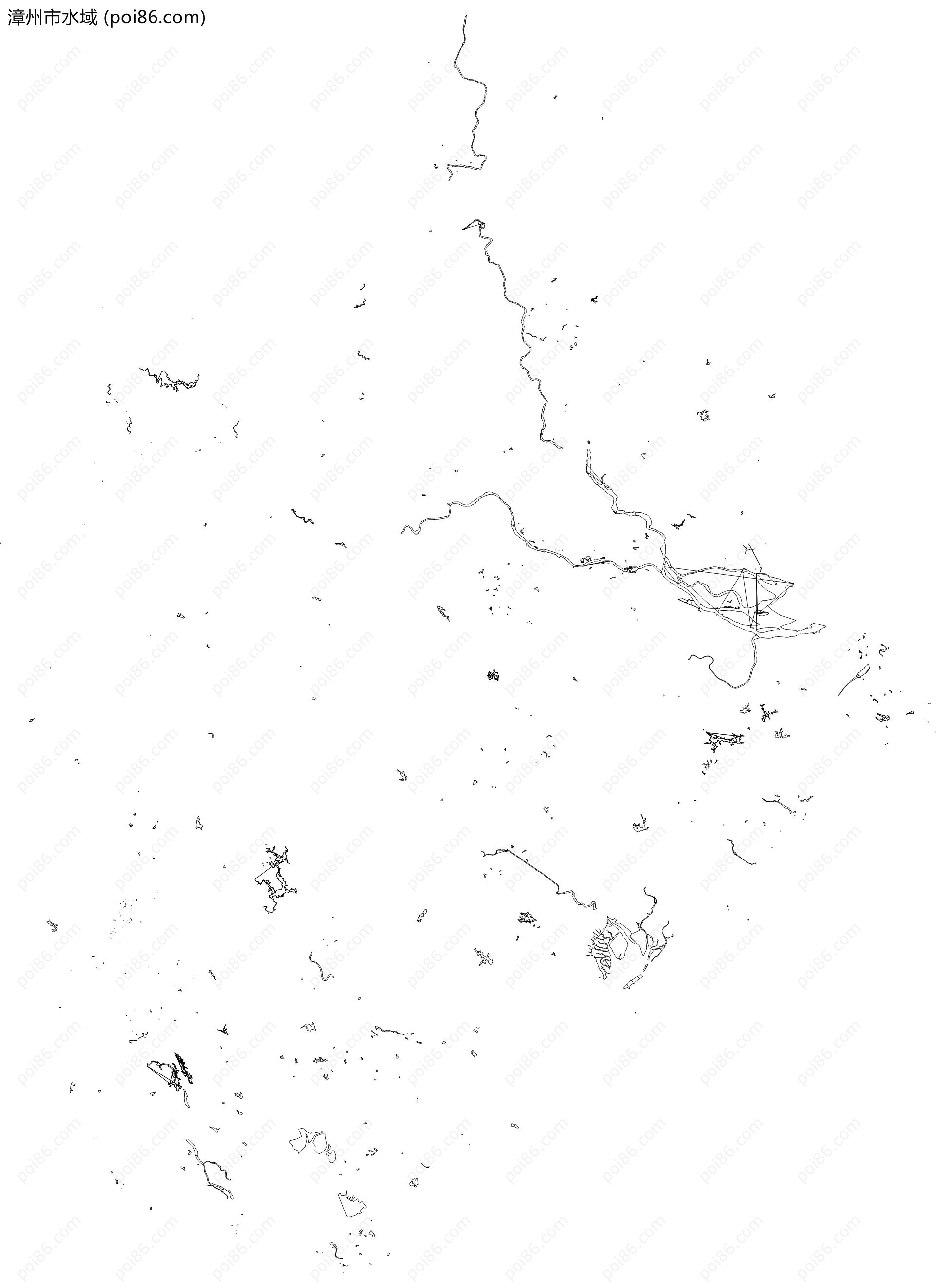 漳州市水域地图